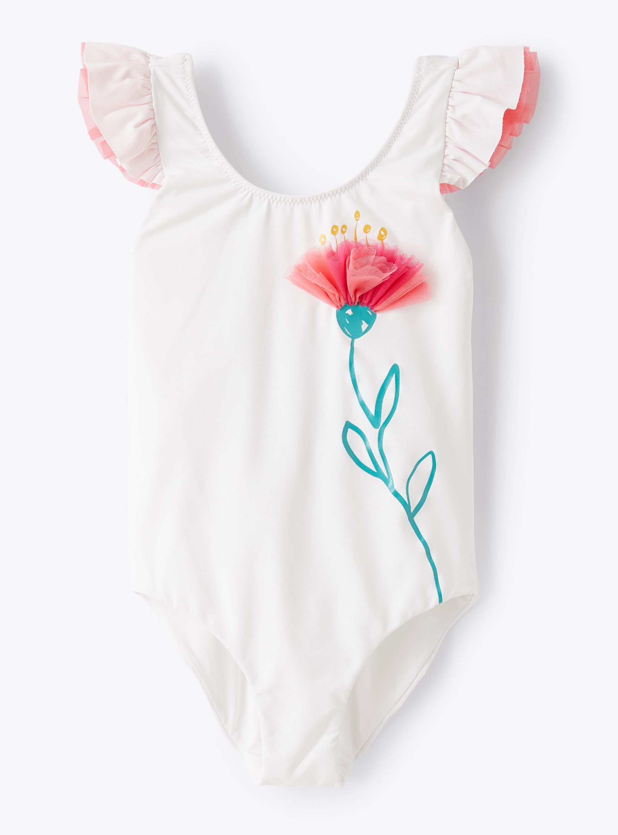 One-piece swimsuit with flower print - Swimwear - Il Gufo