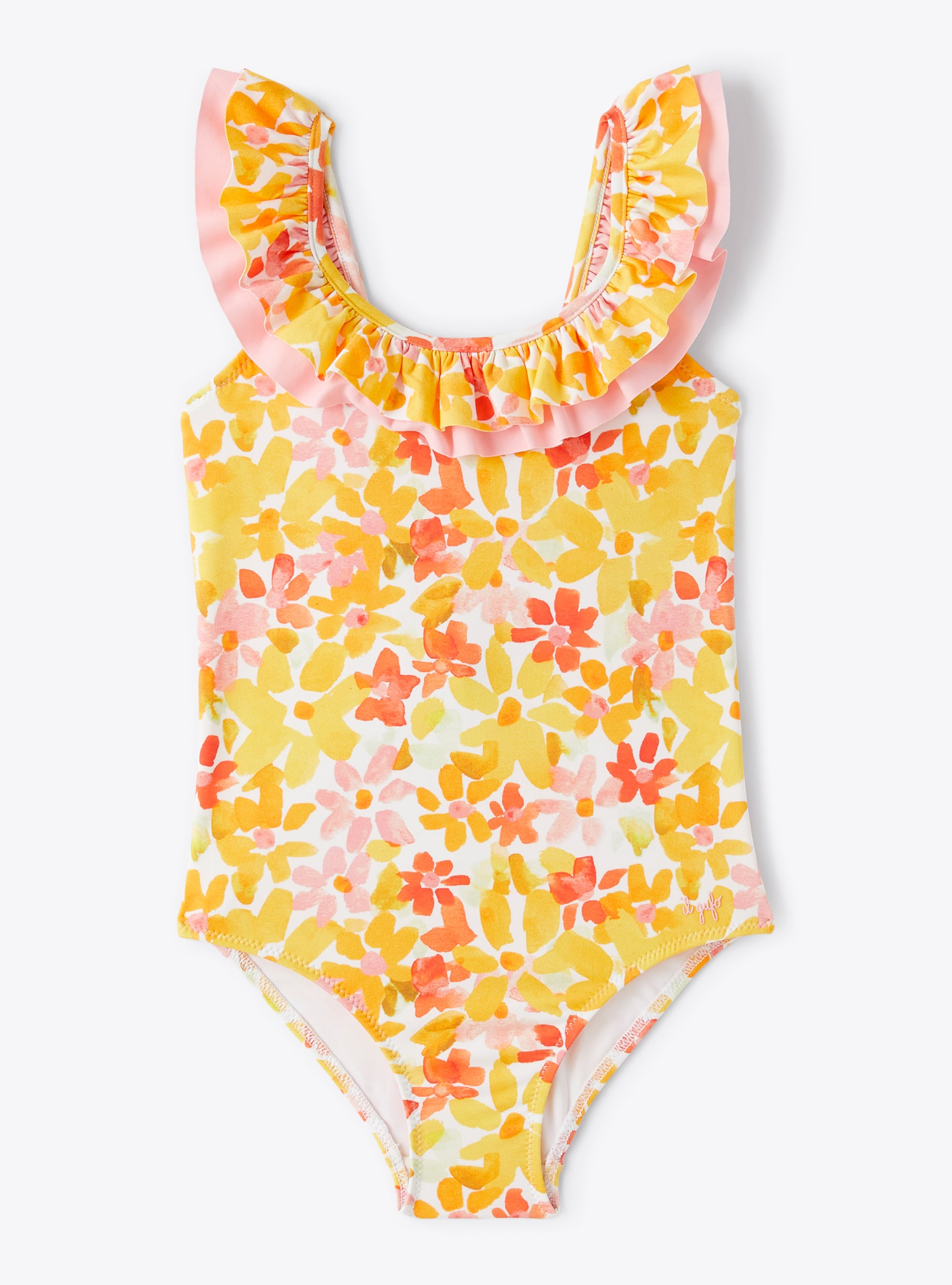 One-piece swimsuit with printed flowers - Swimwear - Il Gufo