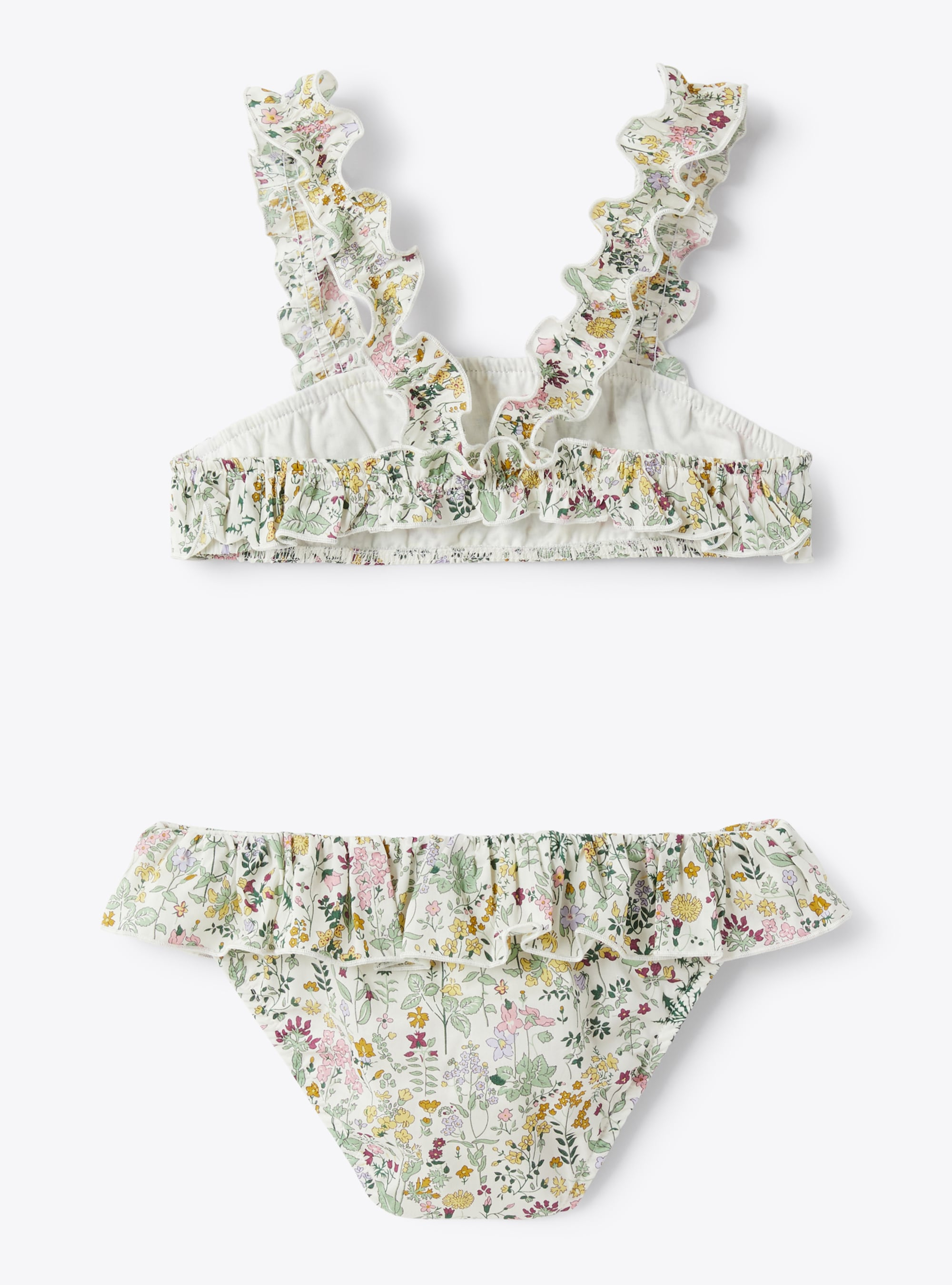 Two-piece swimsuit in Liberty Fabrics material - Yellow | Il Gufo