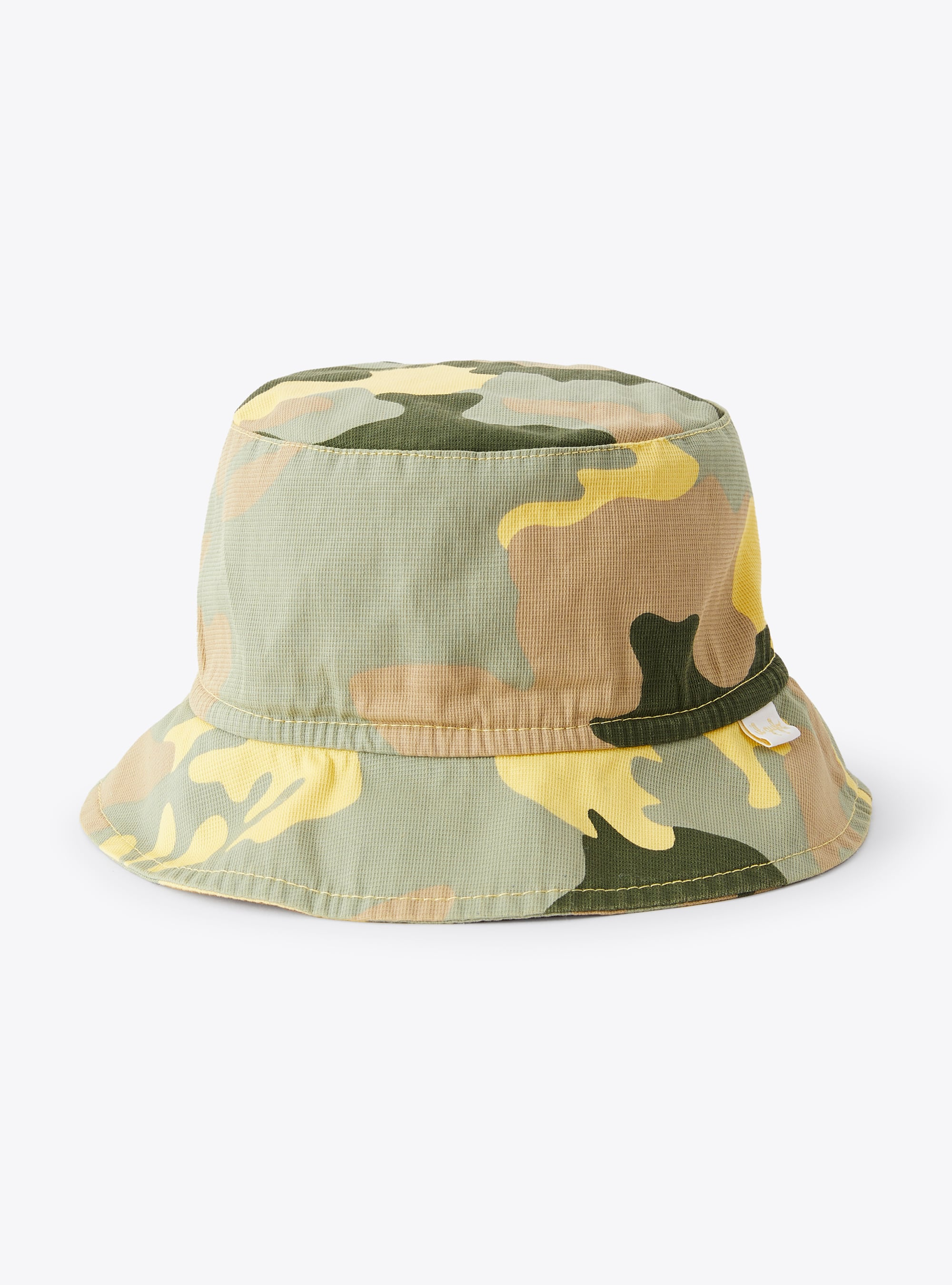 Fisherman hat with camouflage print - Yellow | Il Gufo