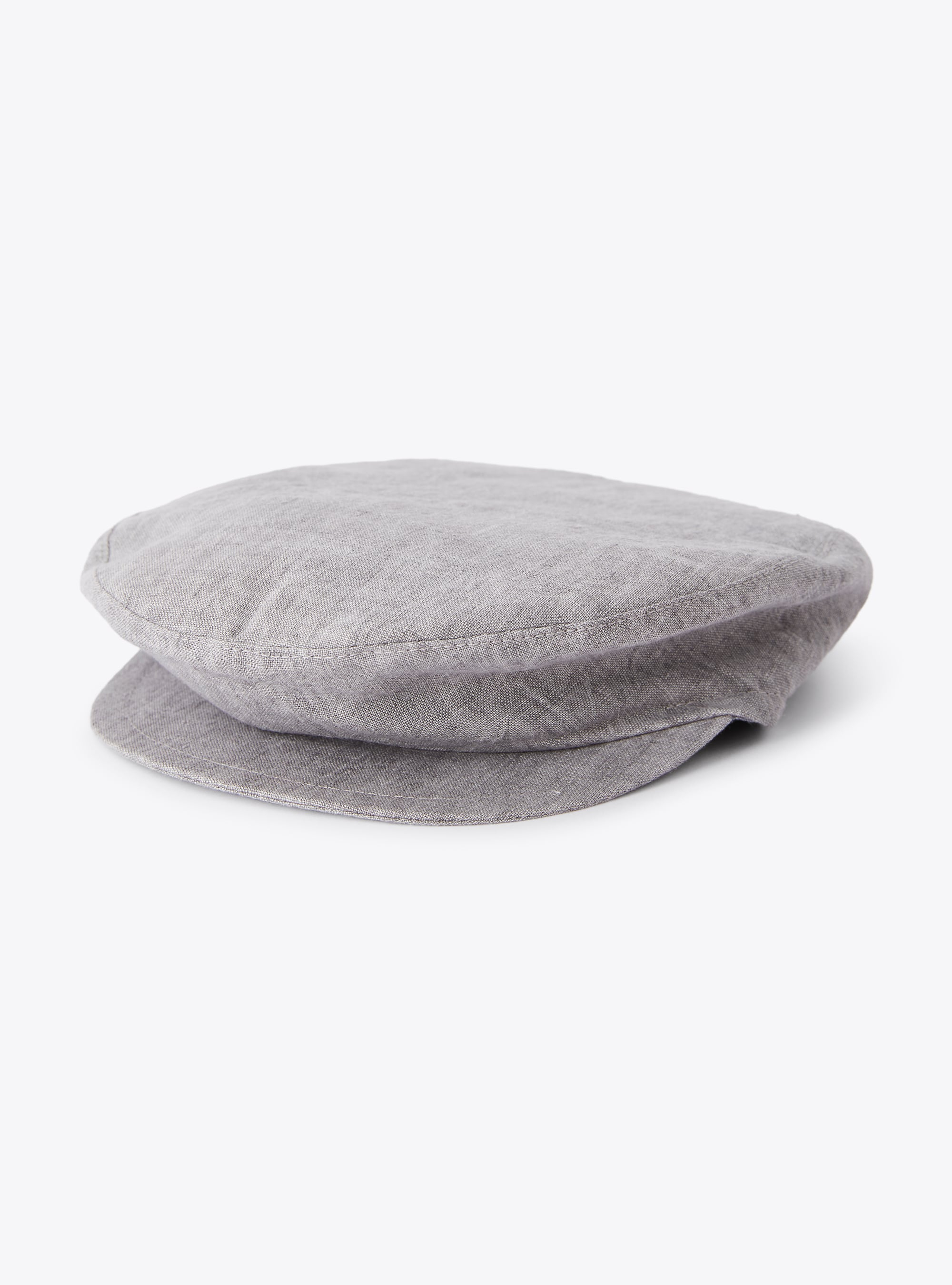 Chapeau style casquette en lin gris - Gris | Il Gufo