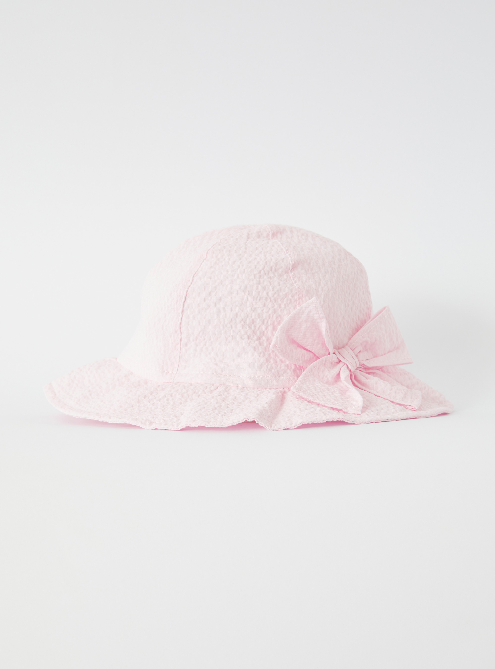 Hat in textured pink cotton - Accessories - Il Gufo