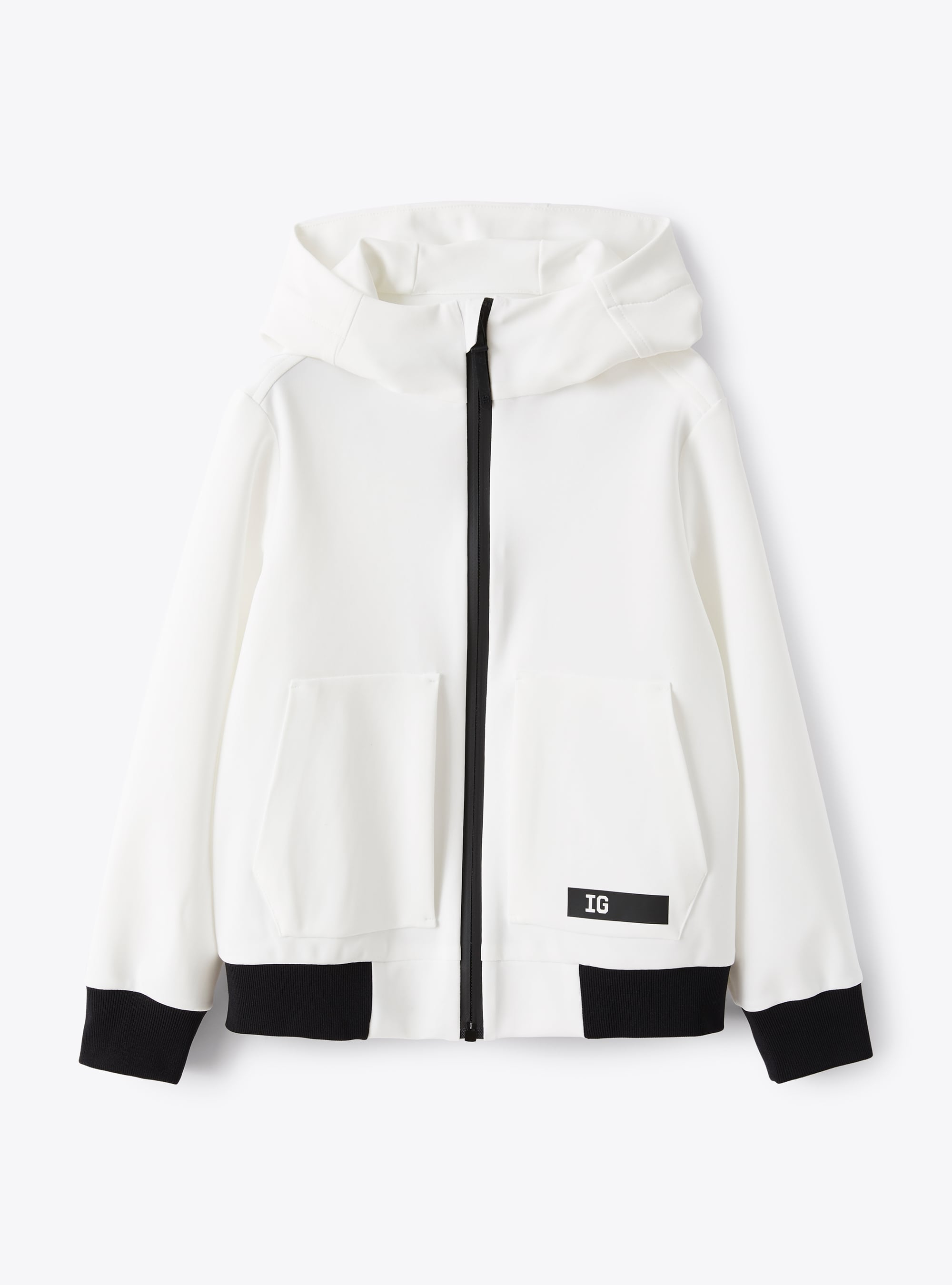 Jacket in Sensitive®Fabrics material with zip front - Sweatshirts - Il Gufo