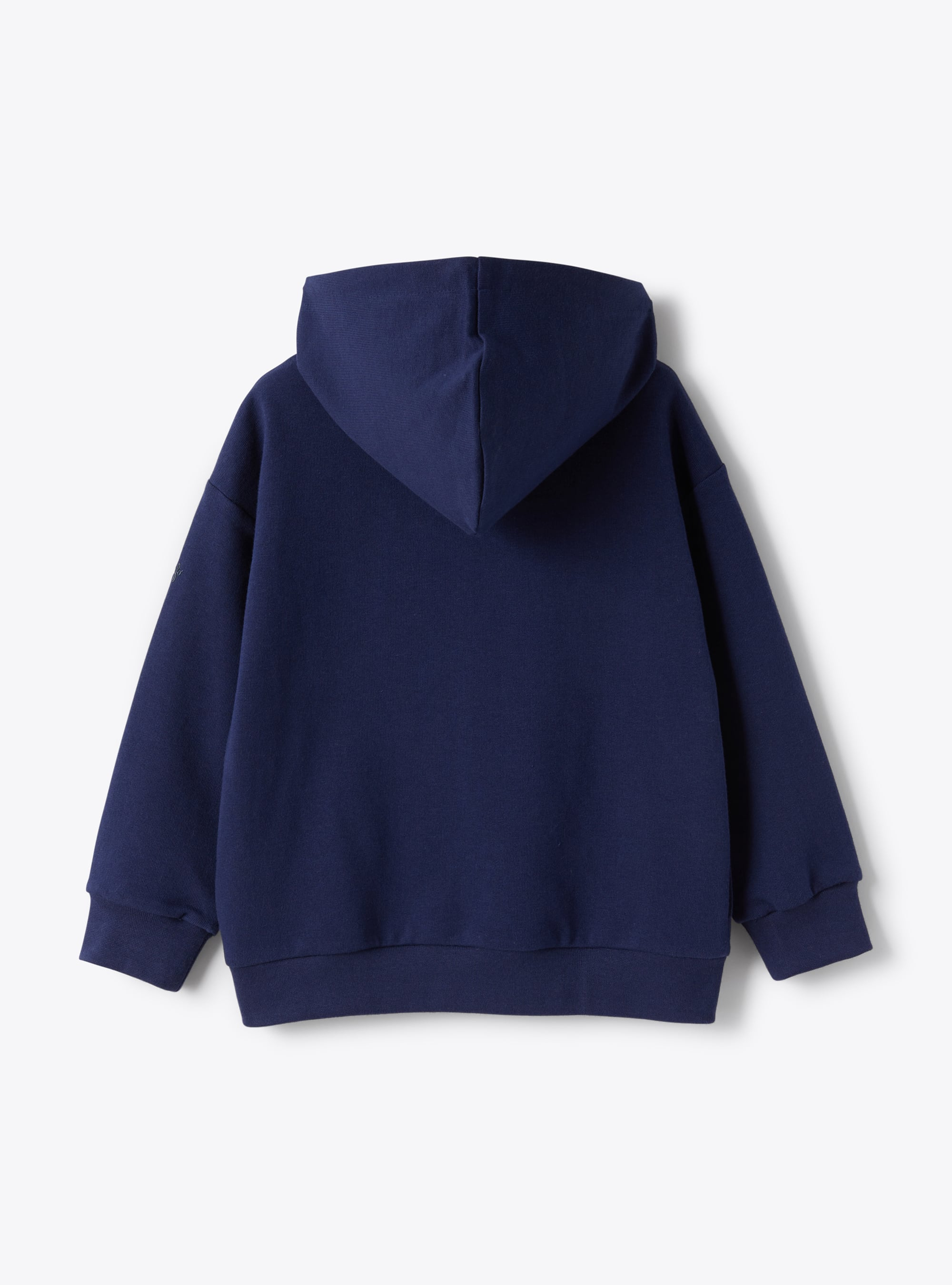 Zip-front sweatshirt with shark print - Blue | Il Gufo