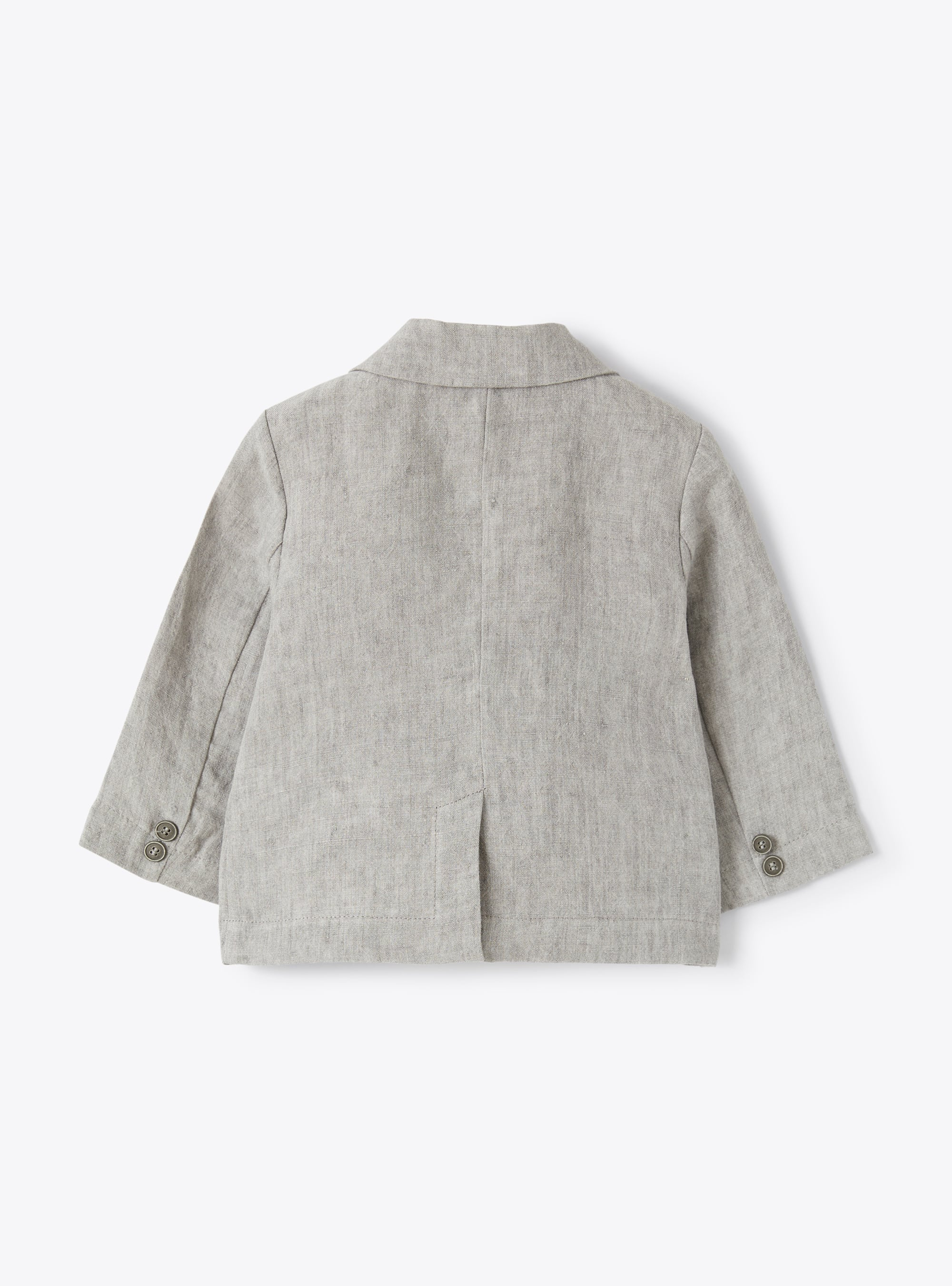 Grey linen blazer - Grey | Il Gufo