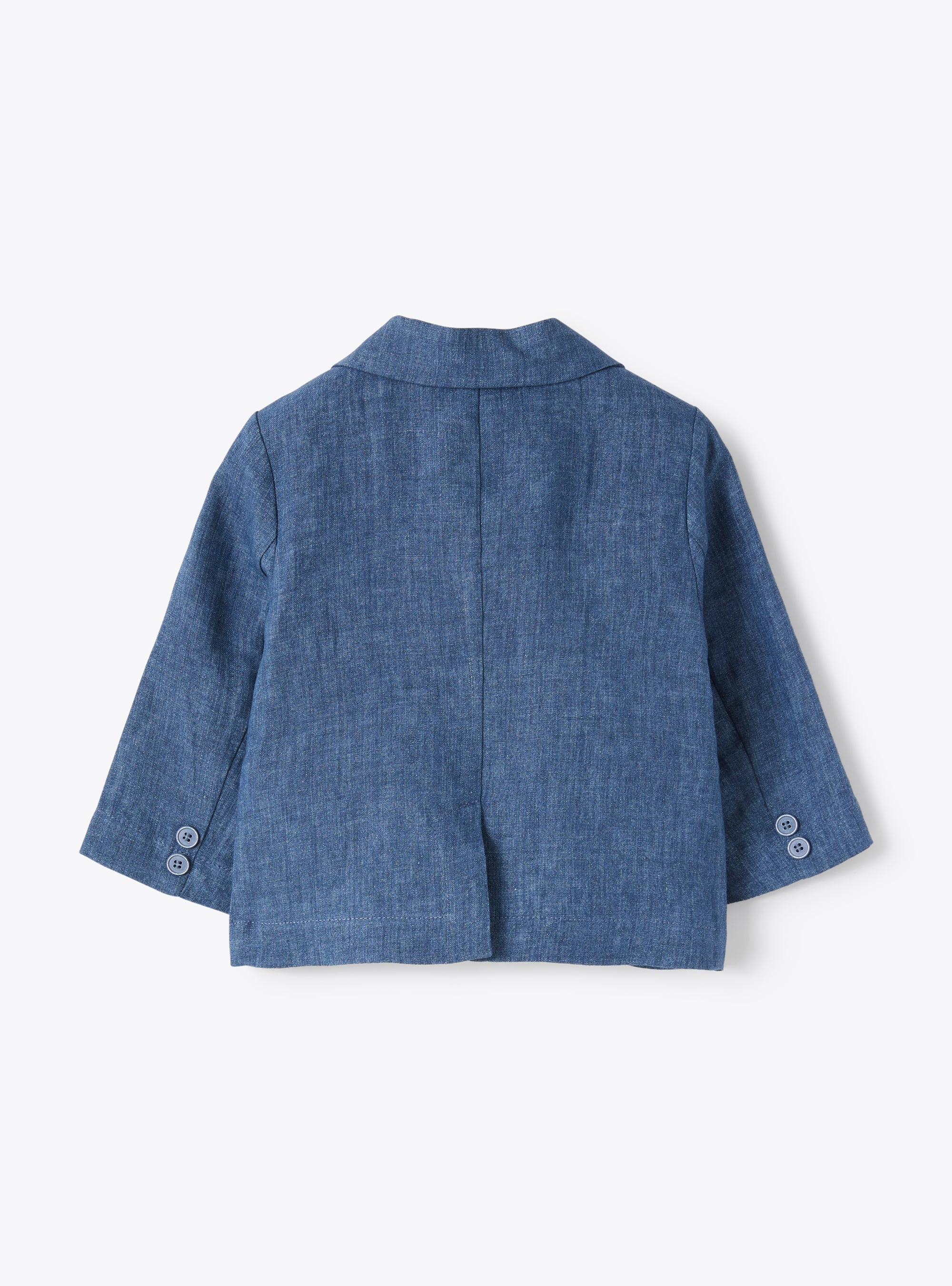 Blue linen blazer - Blue | Il Gufo