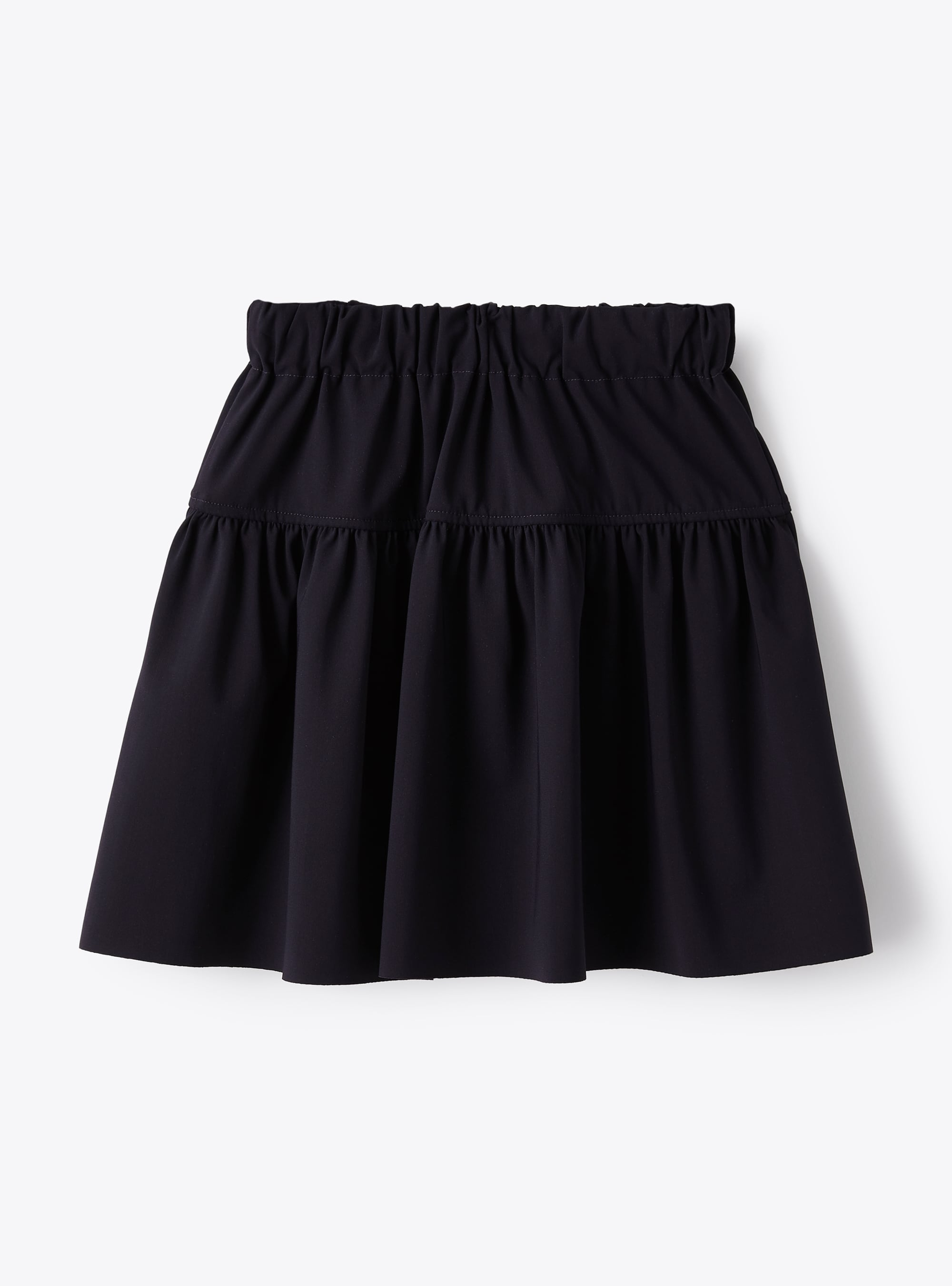 Tiered skirt in Sensitive® Fabrics material - Blue | Il Gufo