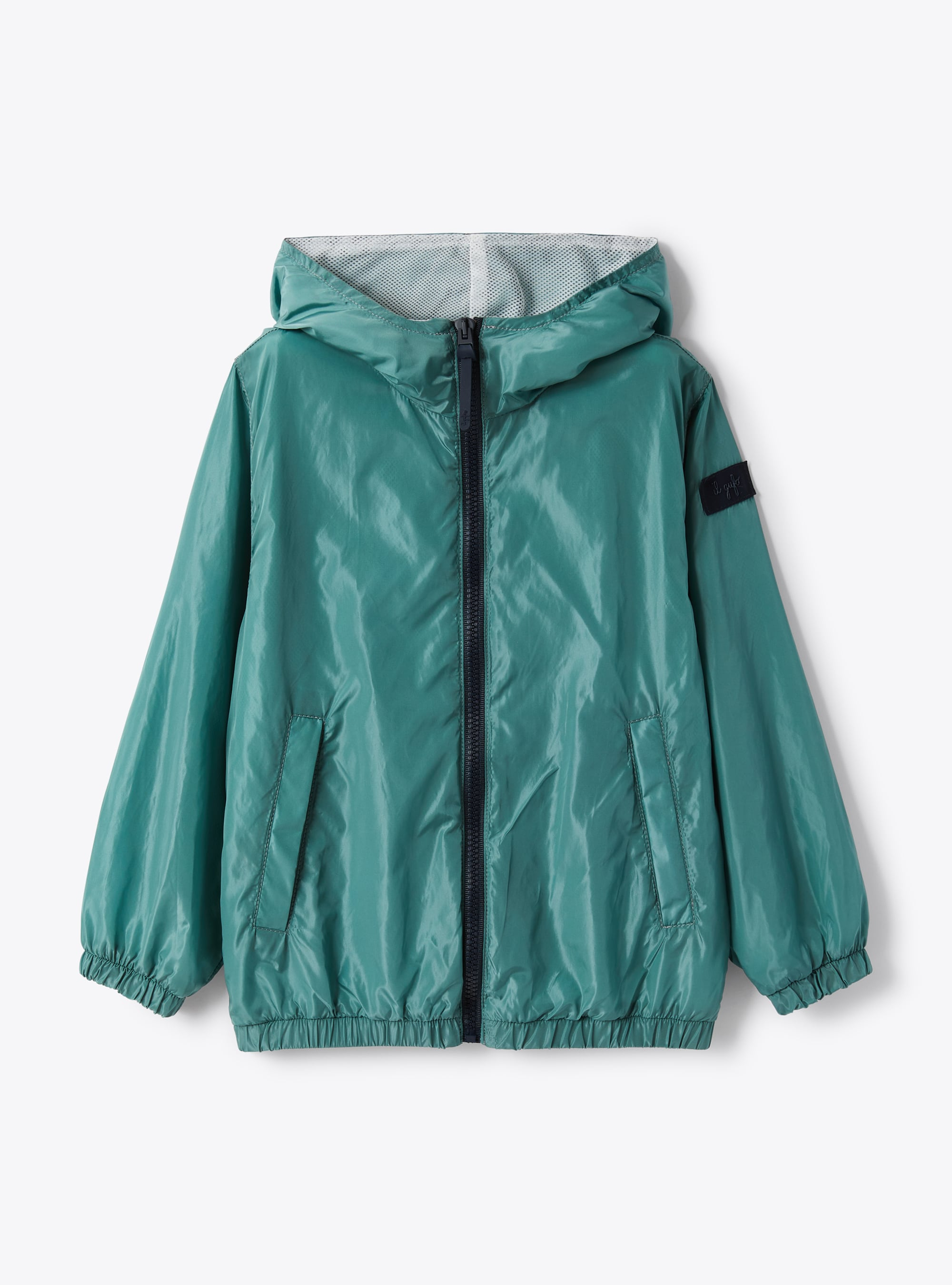 Зеленая куртка-ветровка из тафты - куртки - Il Gufo