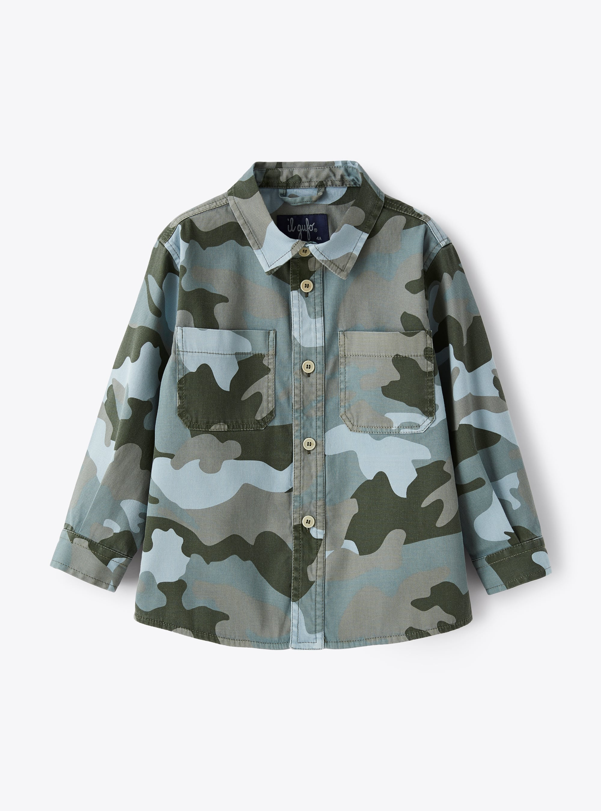 Shirt jacket in a camouflage pattern - Jackets - Il Gufo