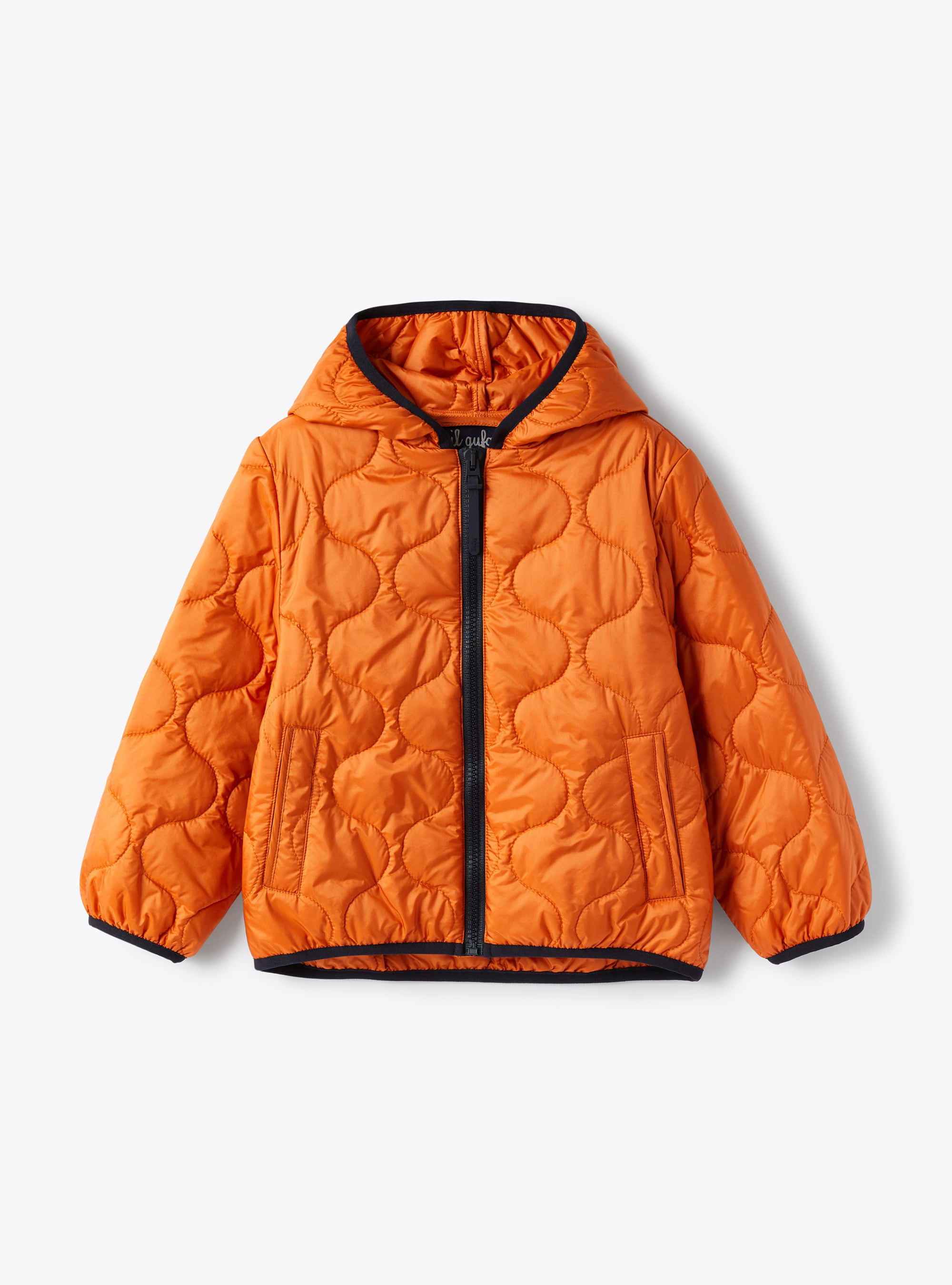 Orange jacket with eco-friendly padding - Jackets - Il Gufo