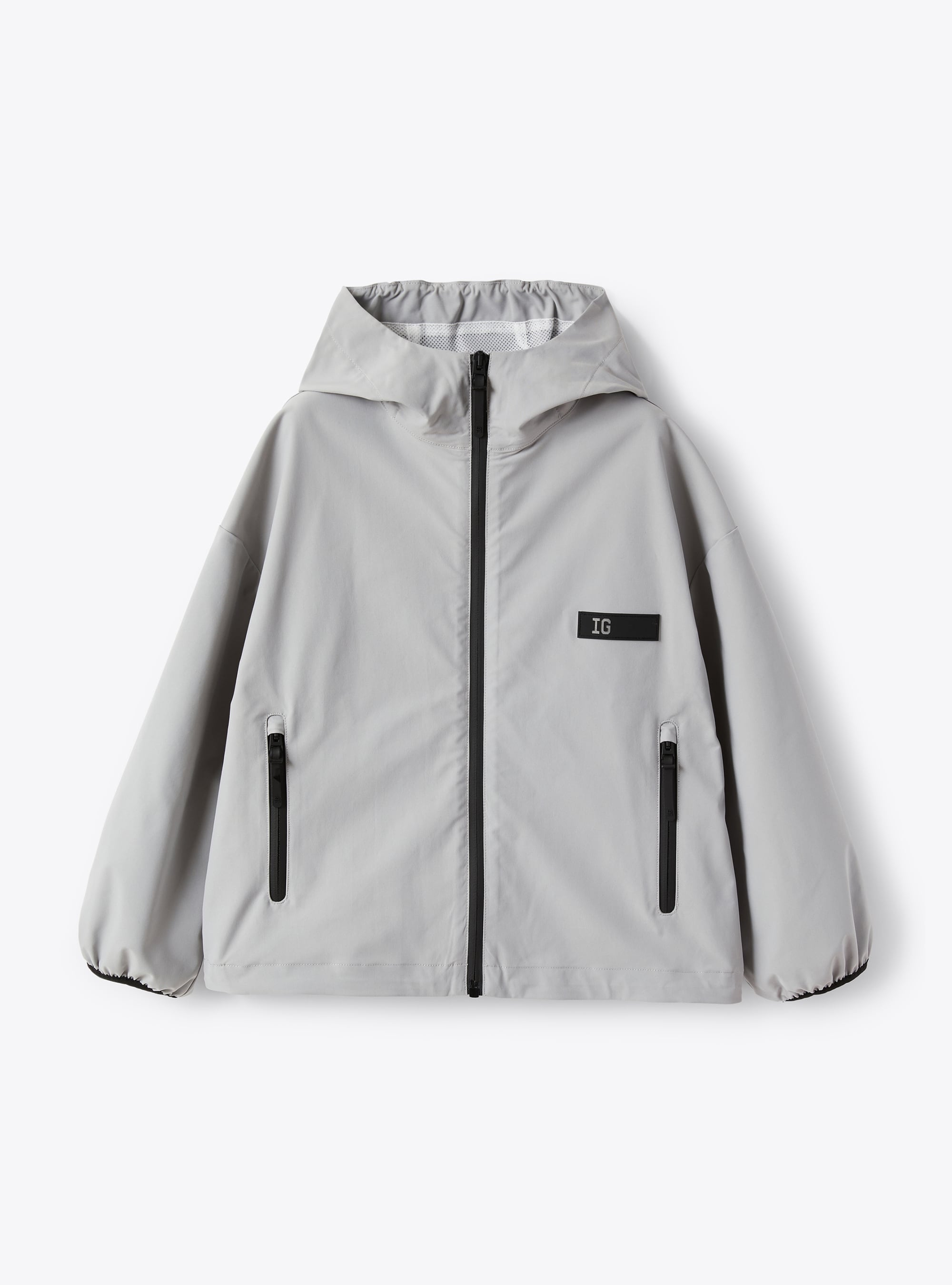 Jacke mit Reißverschluss aus Funktionsgewebe - Grau | Il Gufo