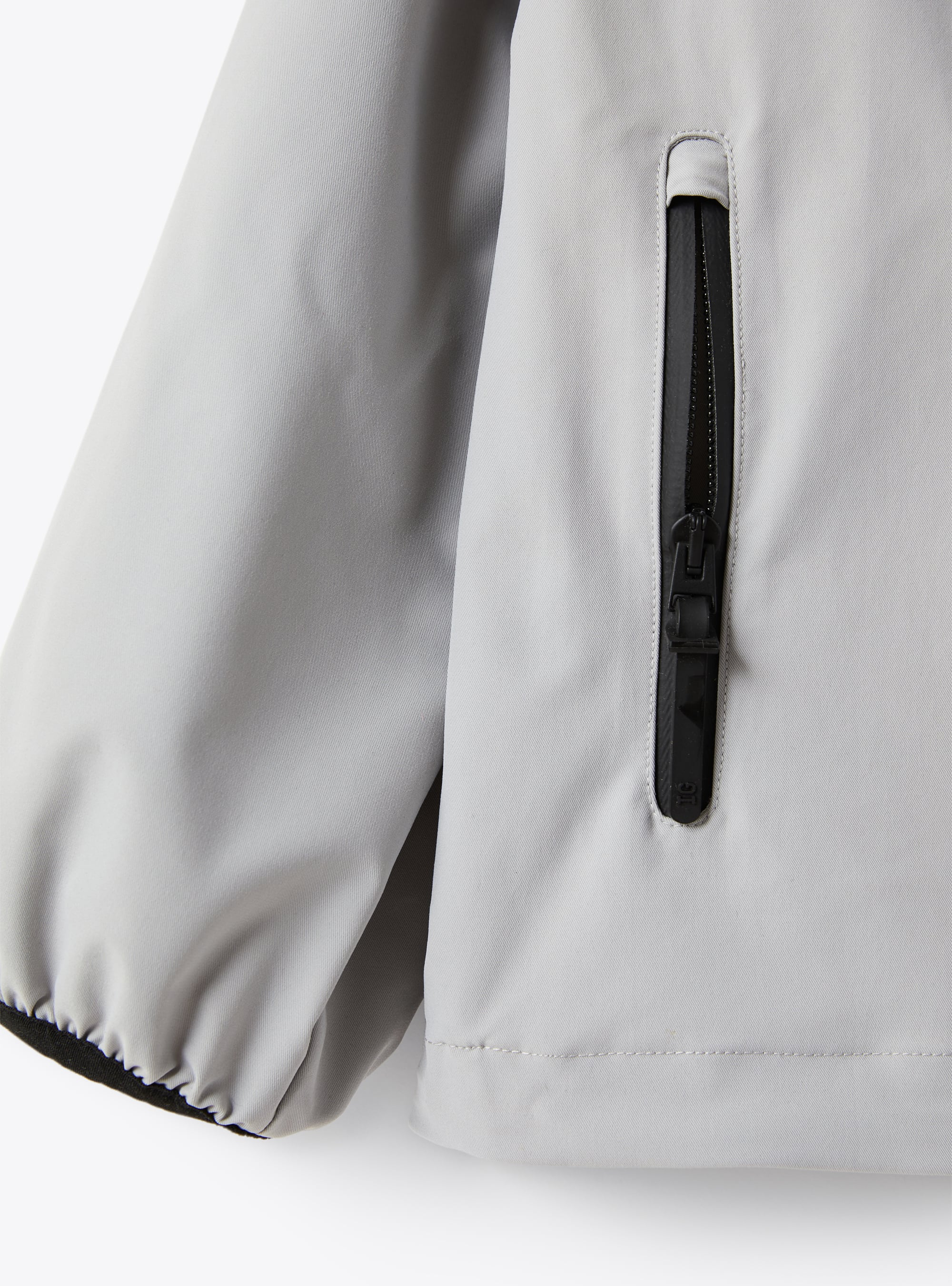 Jacke mit Reißverschluss aus Funktionsgewebe - Grau | Il Gufo