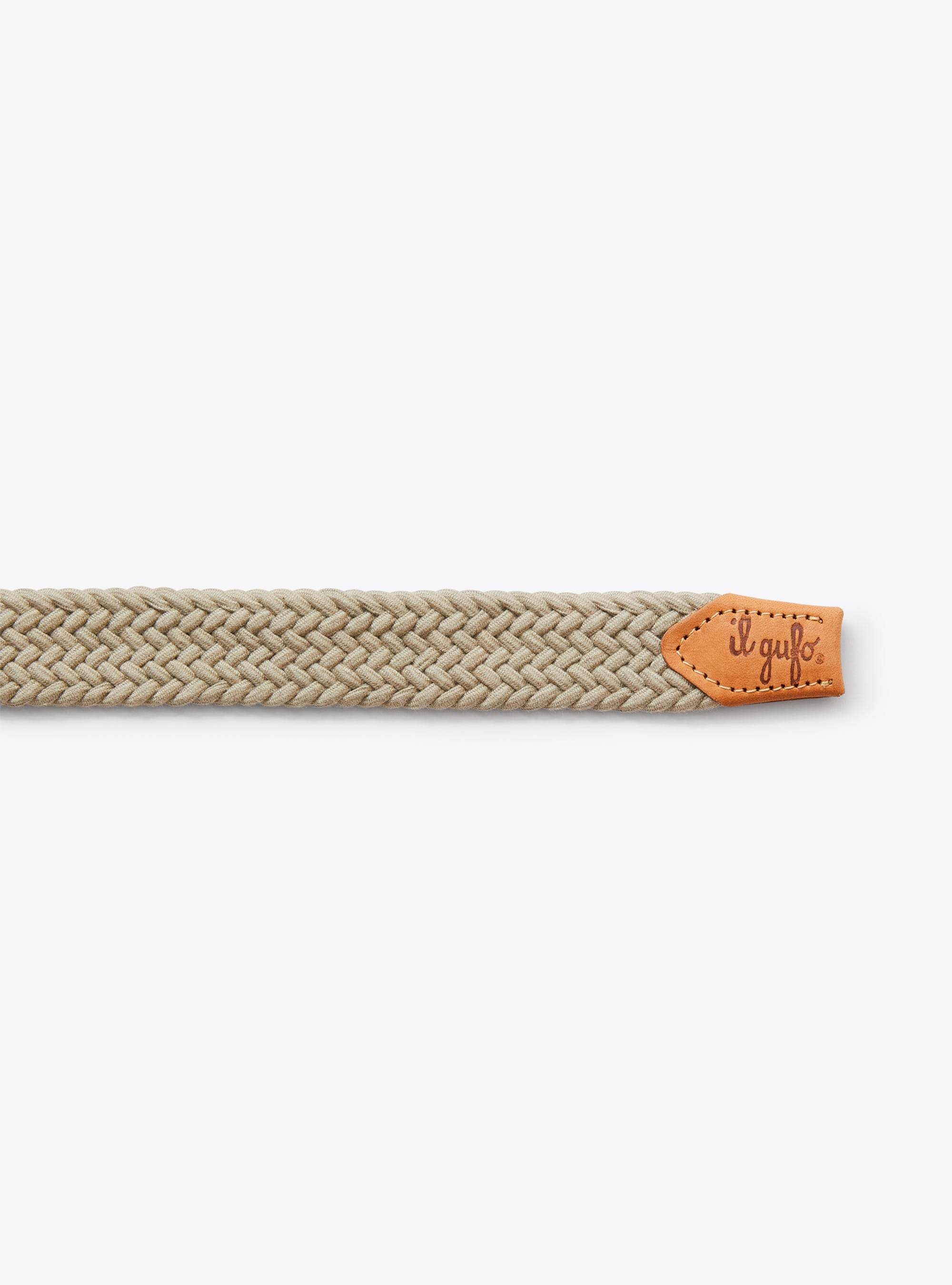 Braided belt in beige - Beige | Il Gufo
