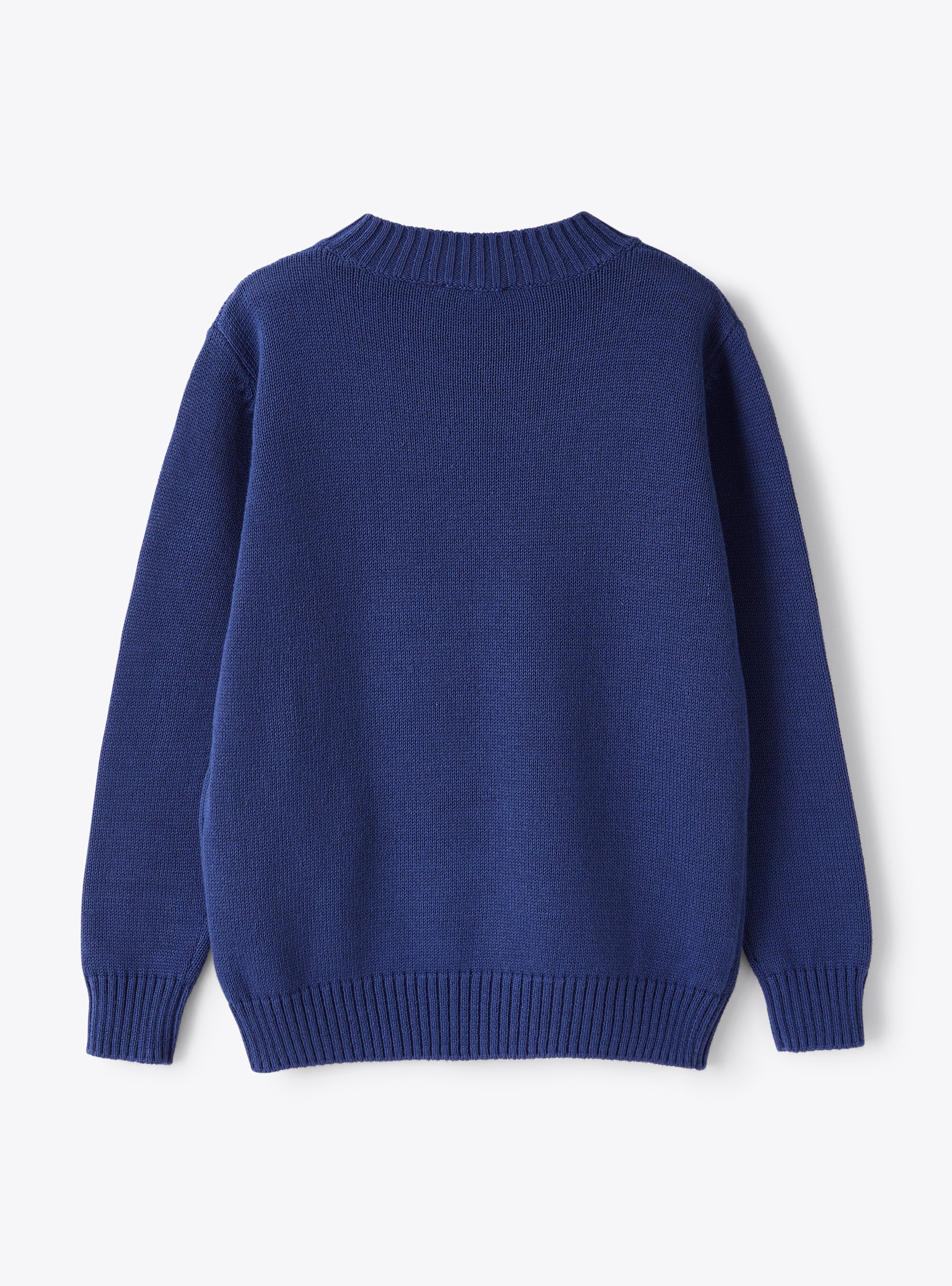Jacquard sweater with sailor - Blue | Il Gufo