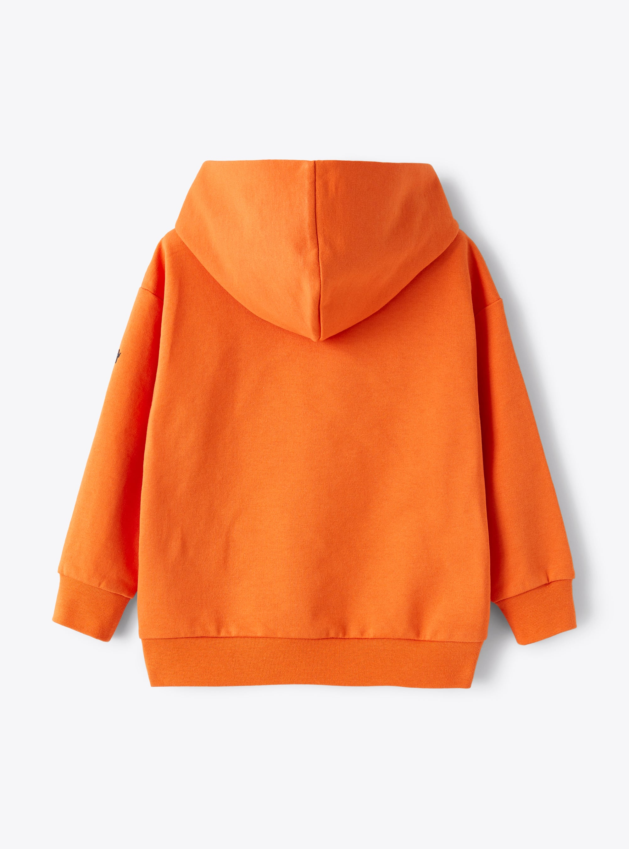 Hooded sweatshirt with print - Orange | Il Gufo