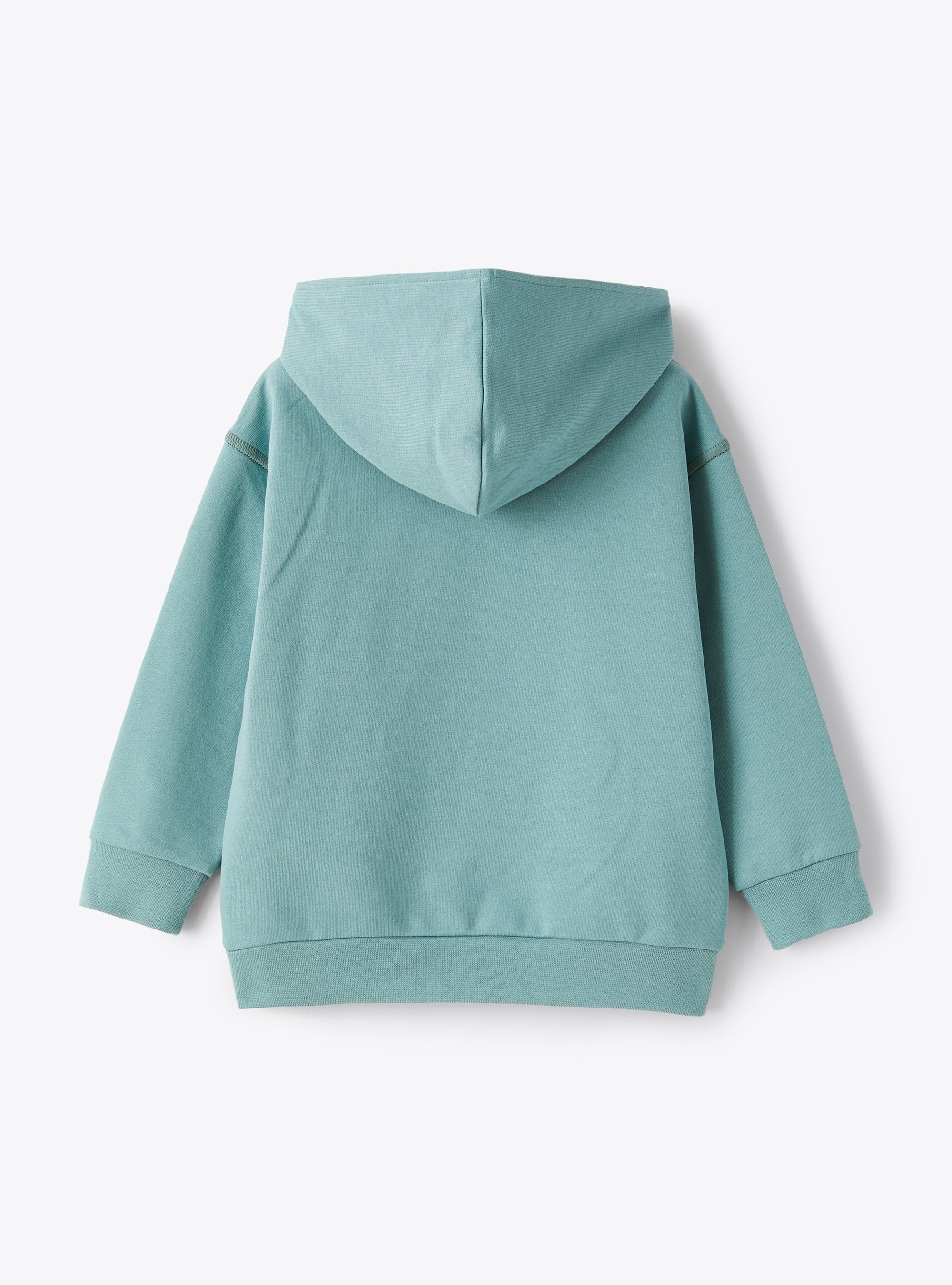 Hooded sweatshirt with sailboat print - Green | Il Gufo