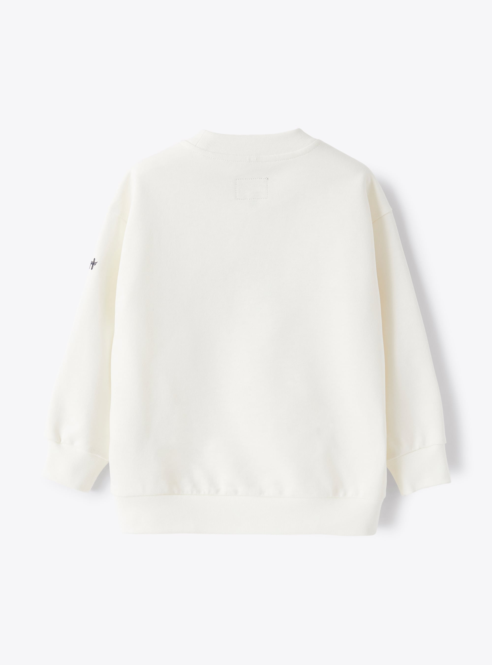 White sweatshirt with French bulldog embroidery - White | Il Gufo