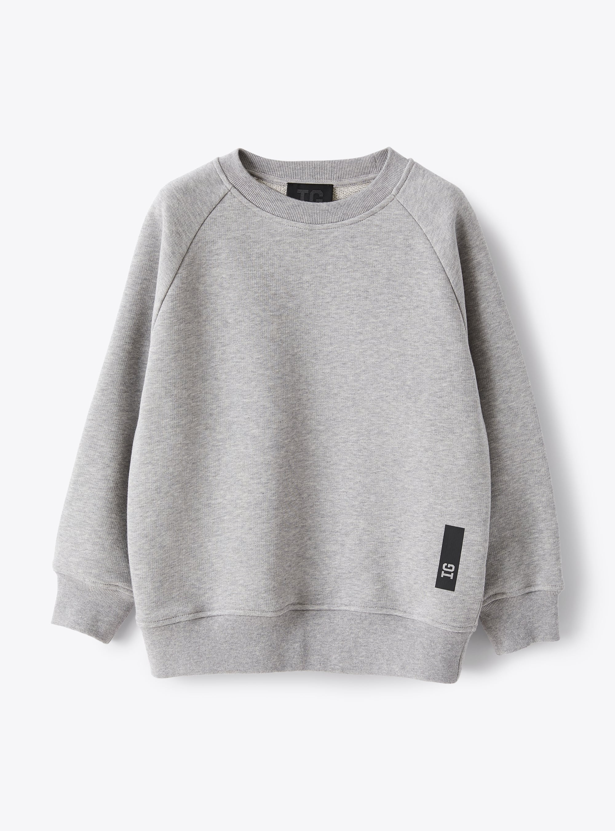 Round-neck sweatshirt in marl grey - Grey | Il Gufo