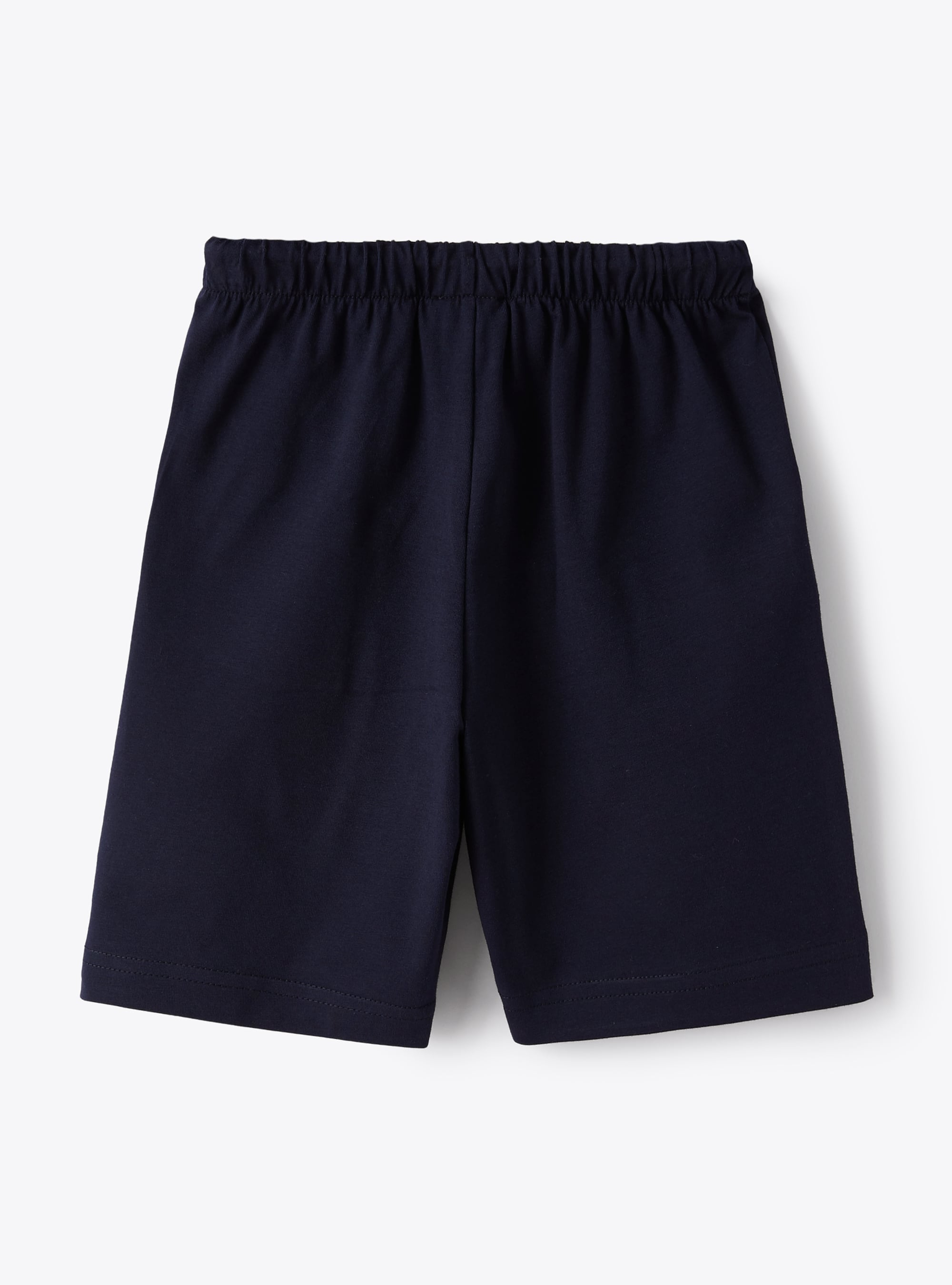 Bermuda shorts in stretchy blue jersey - Blue | Il Gufo