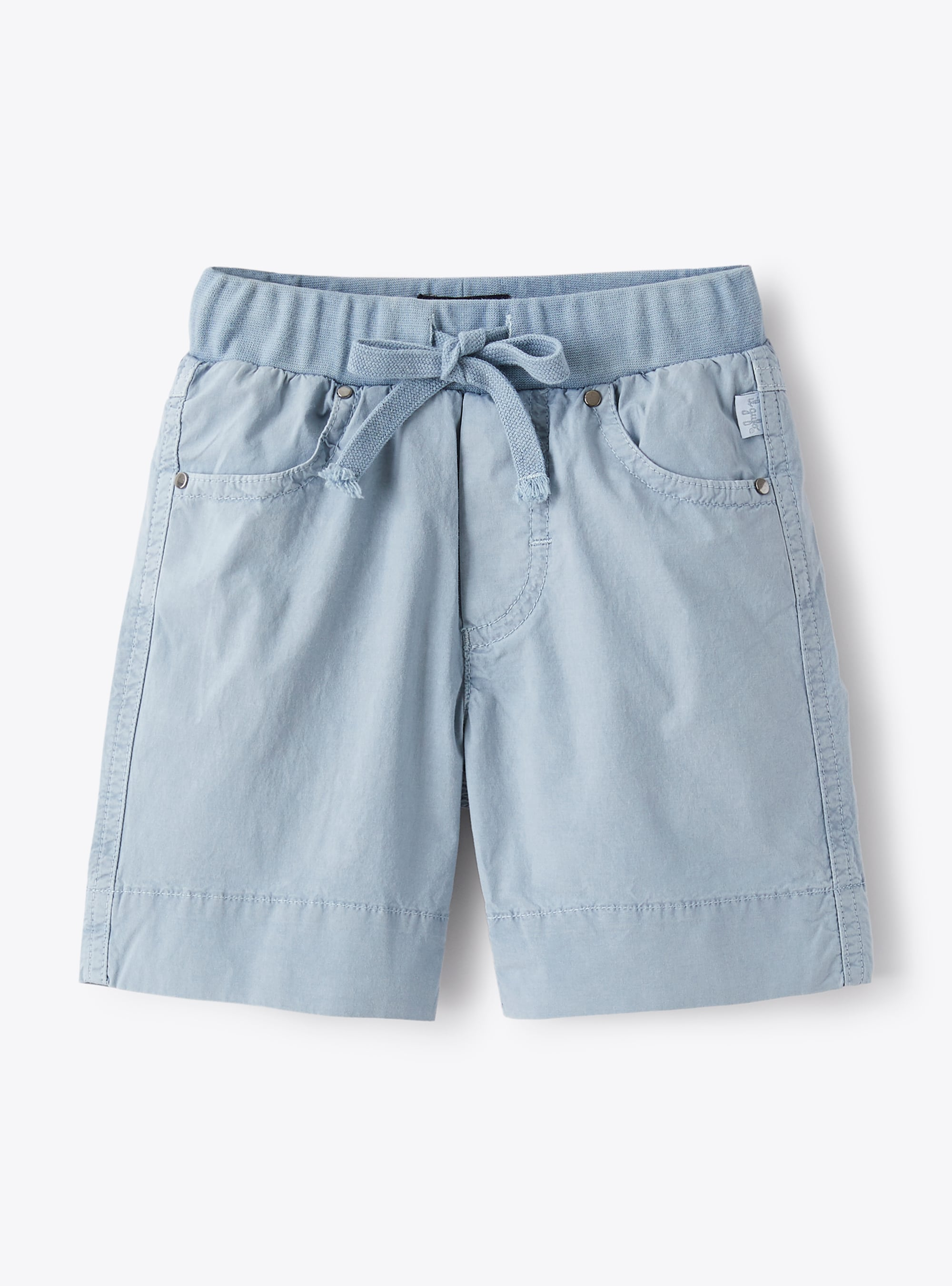 Bermuda shorts in light-blue poplin - Light blue | Il Gufo