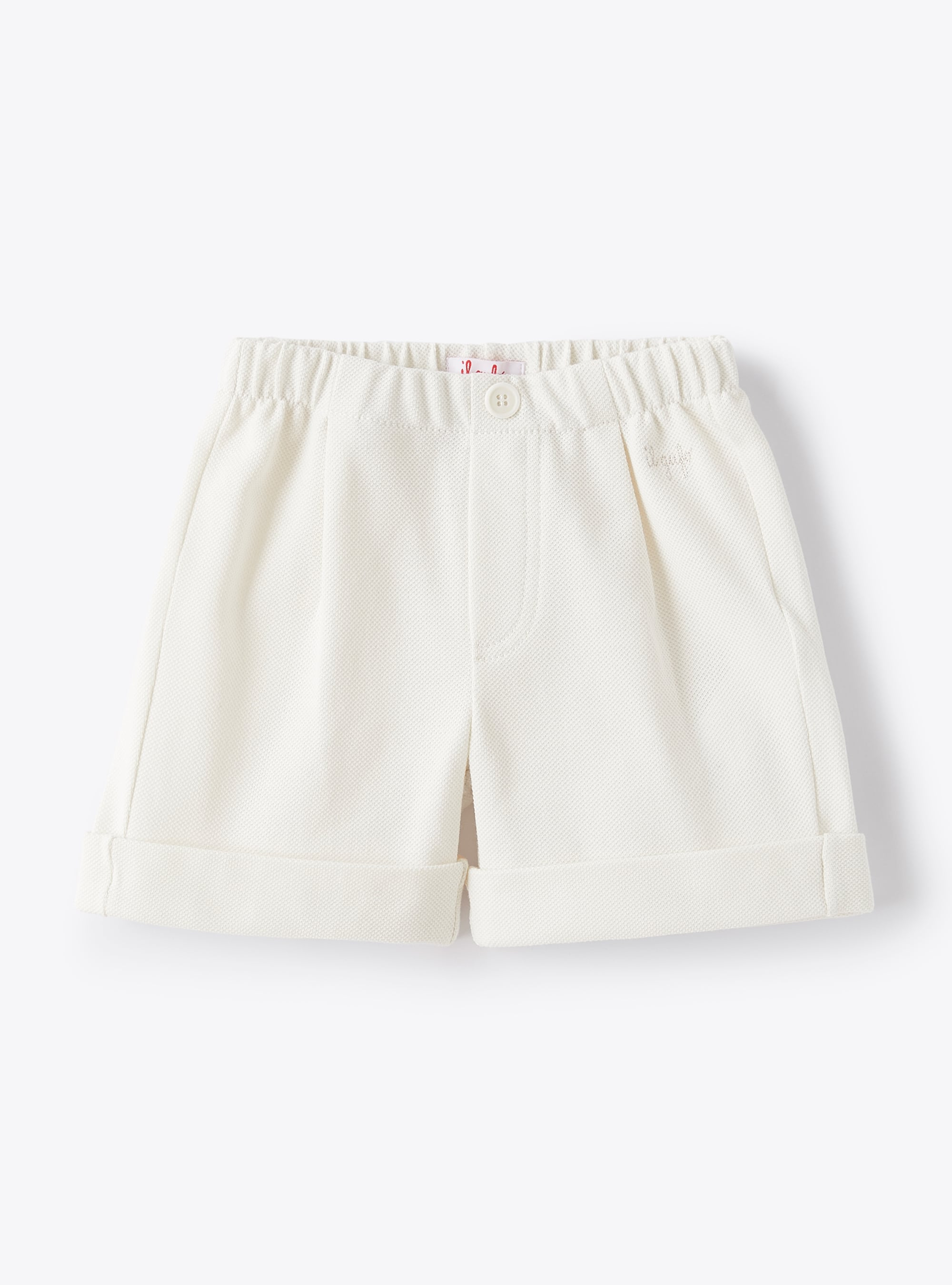 Bermuda pour bébé garçon en piqué de coton - Pantalons - Il Gufo
