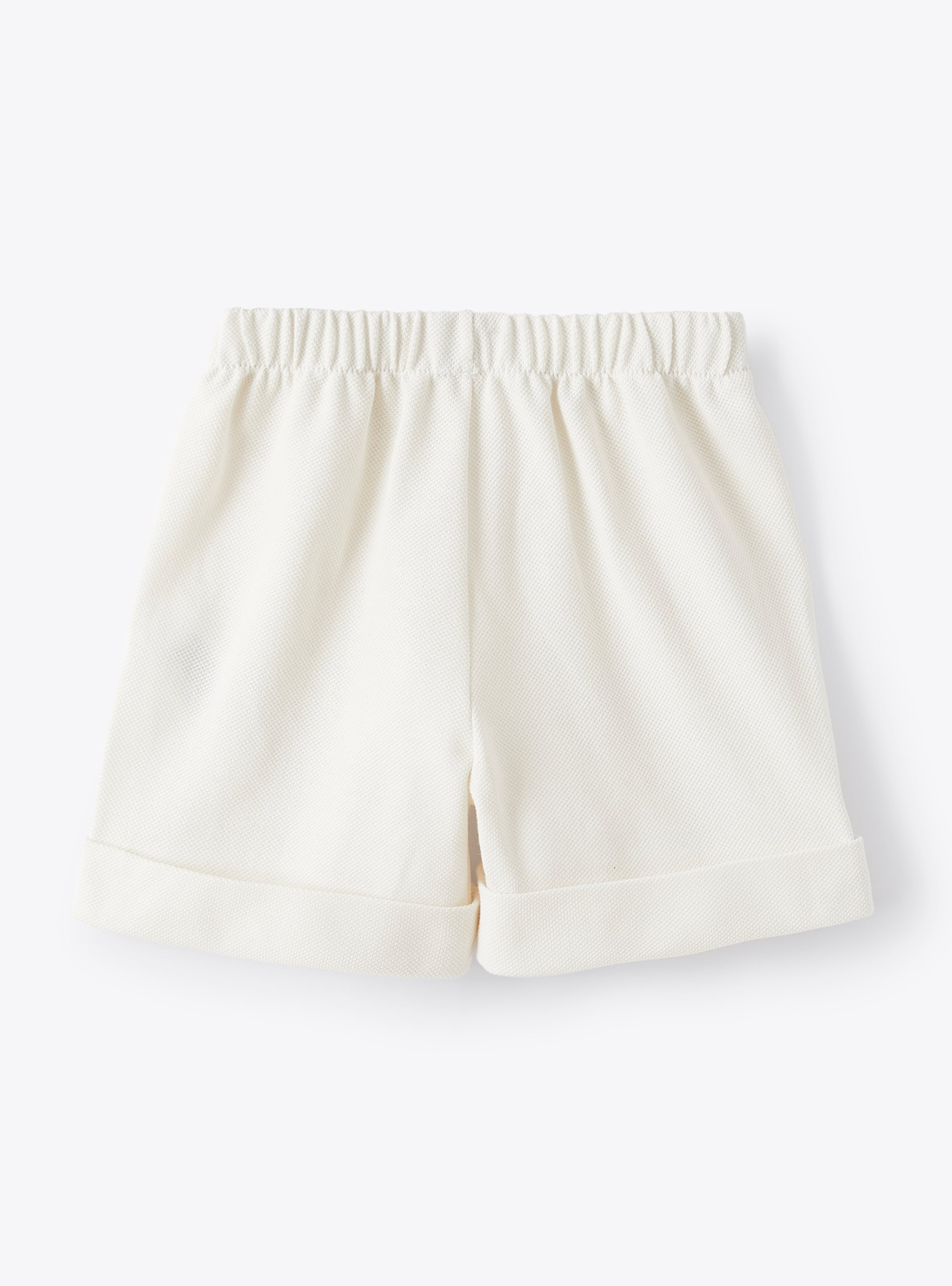Baby boys’ bermuda shorts in piqué cotton - Beige | Il Gufo