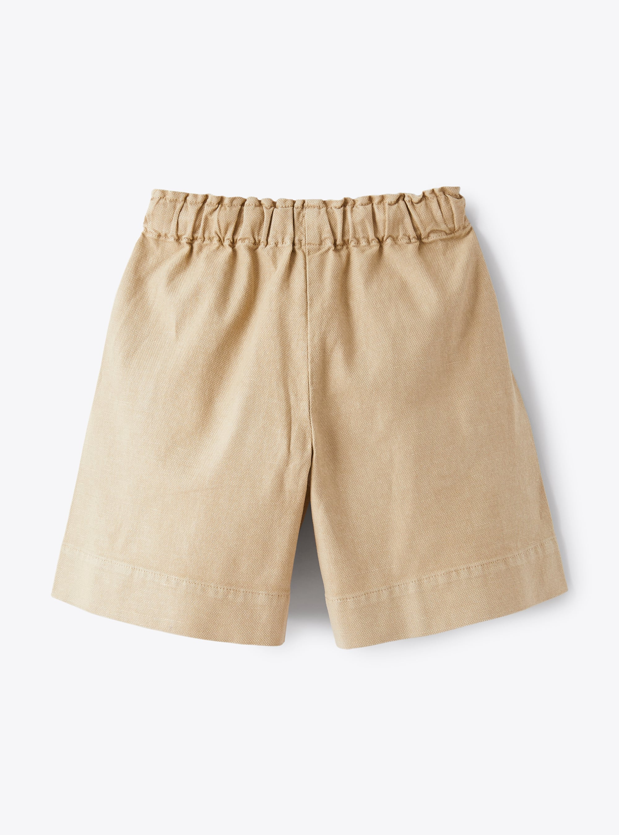 Bermuda shorts in beige canvas - Beige | Il Gufo
