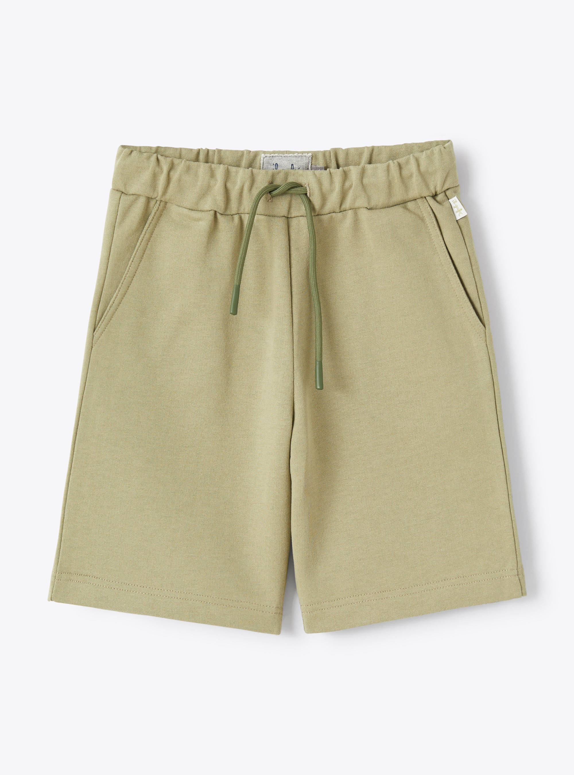 Bermuda en molleton de couleur verte - Pantalons - Il Gufo