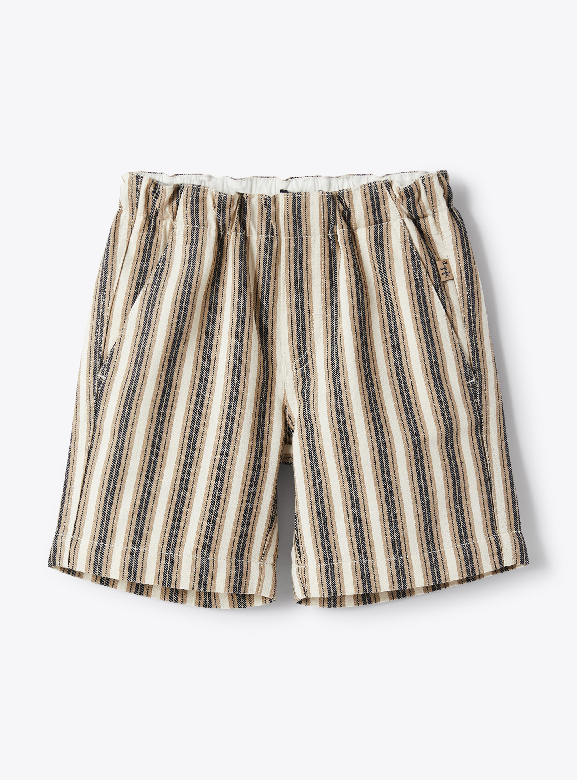 Bermuda in cotone a righe - Pantaloni - Il Gufo