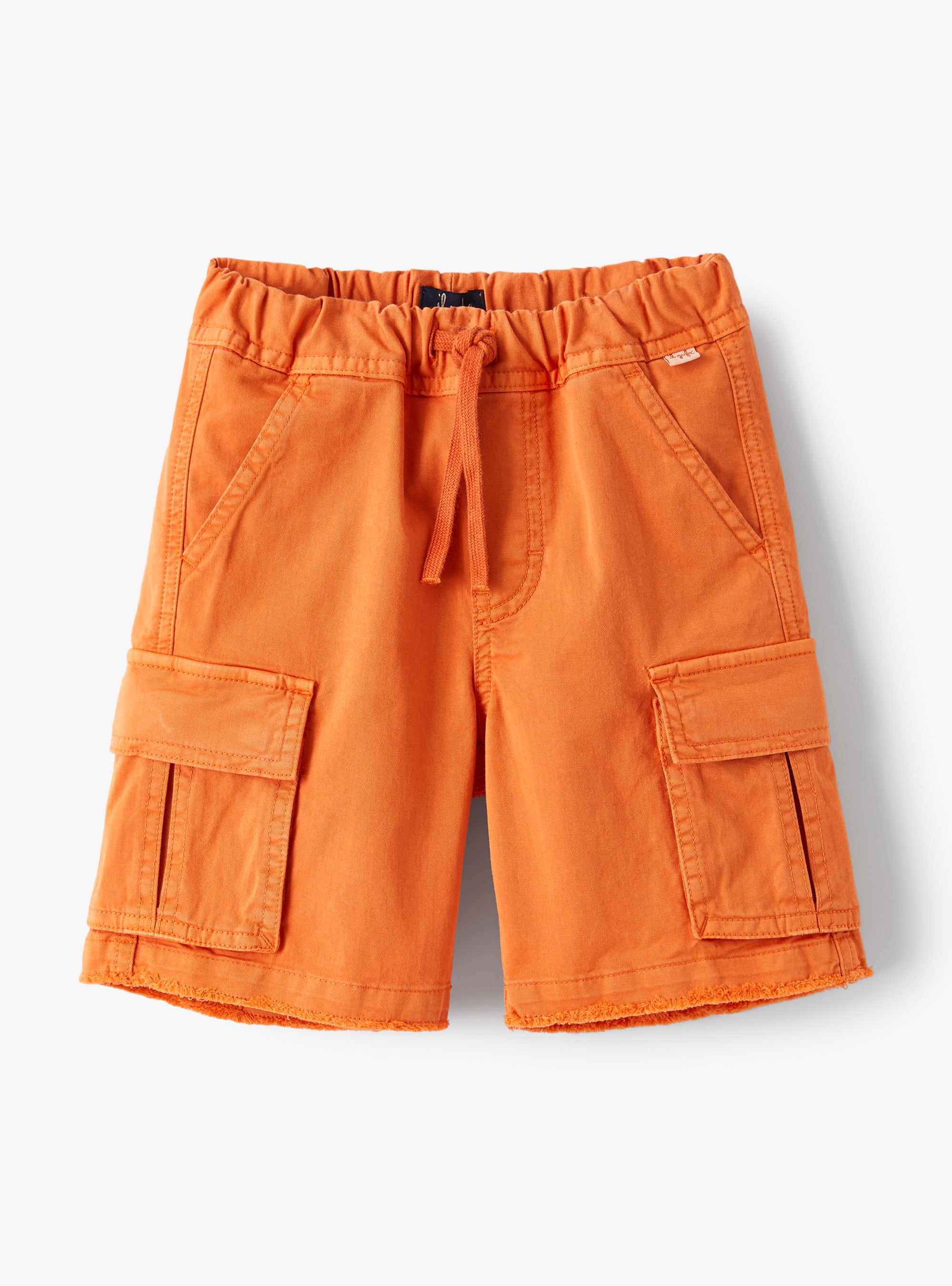 Bermuda shorts in orange gabardine - Trousers - Il Gufo