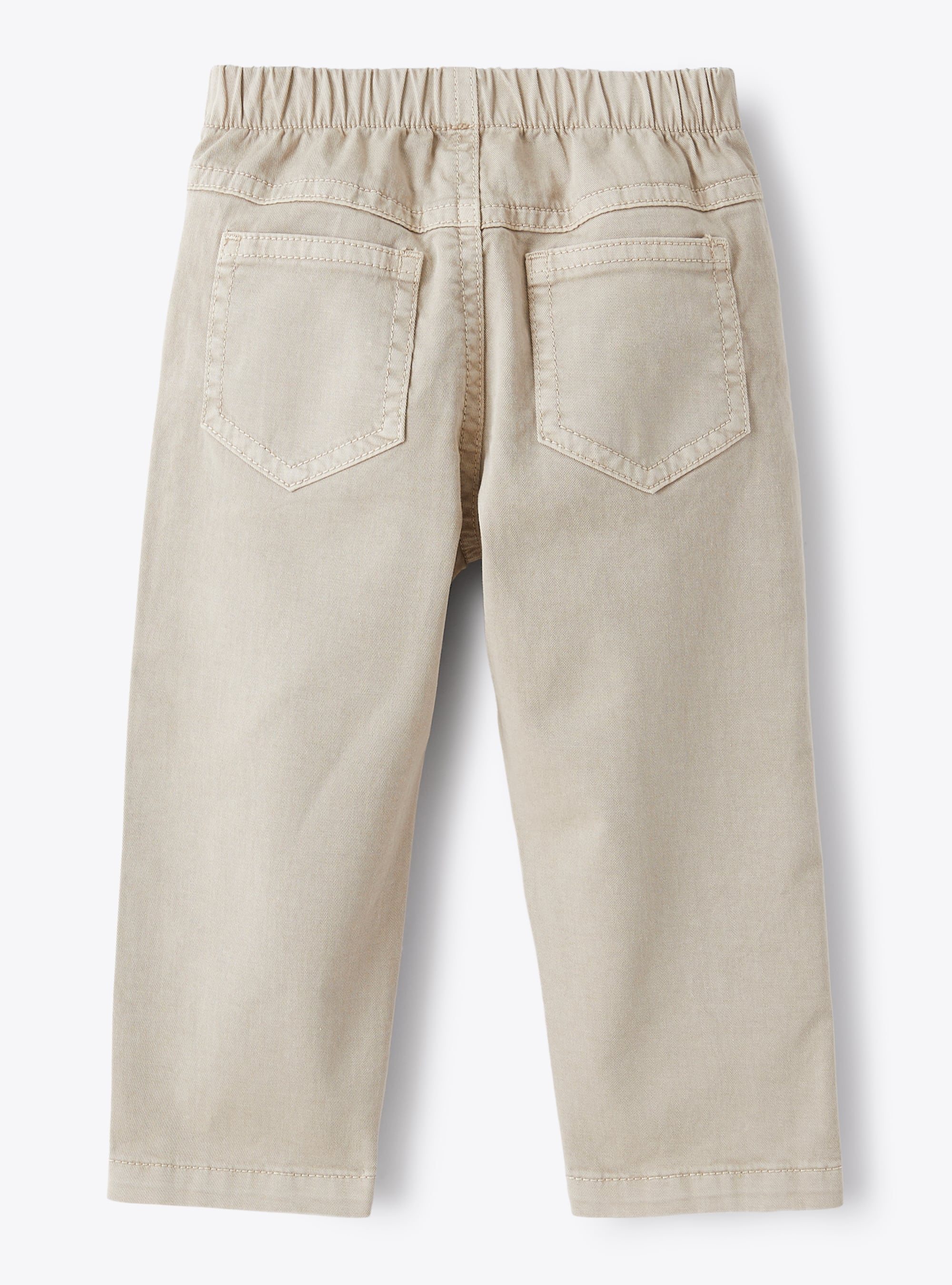 Trousers in beige gabardine - Beige | Il Gufo