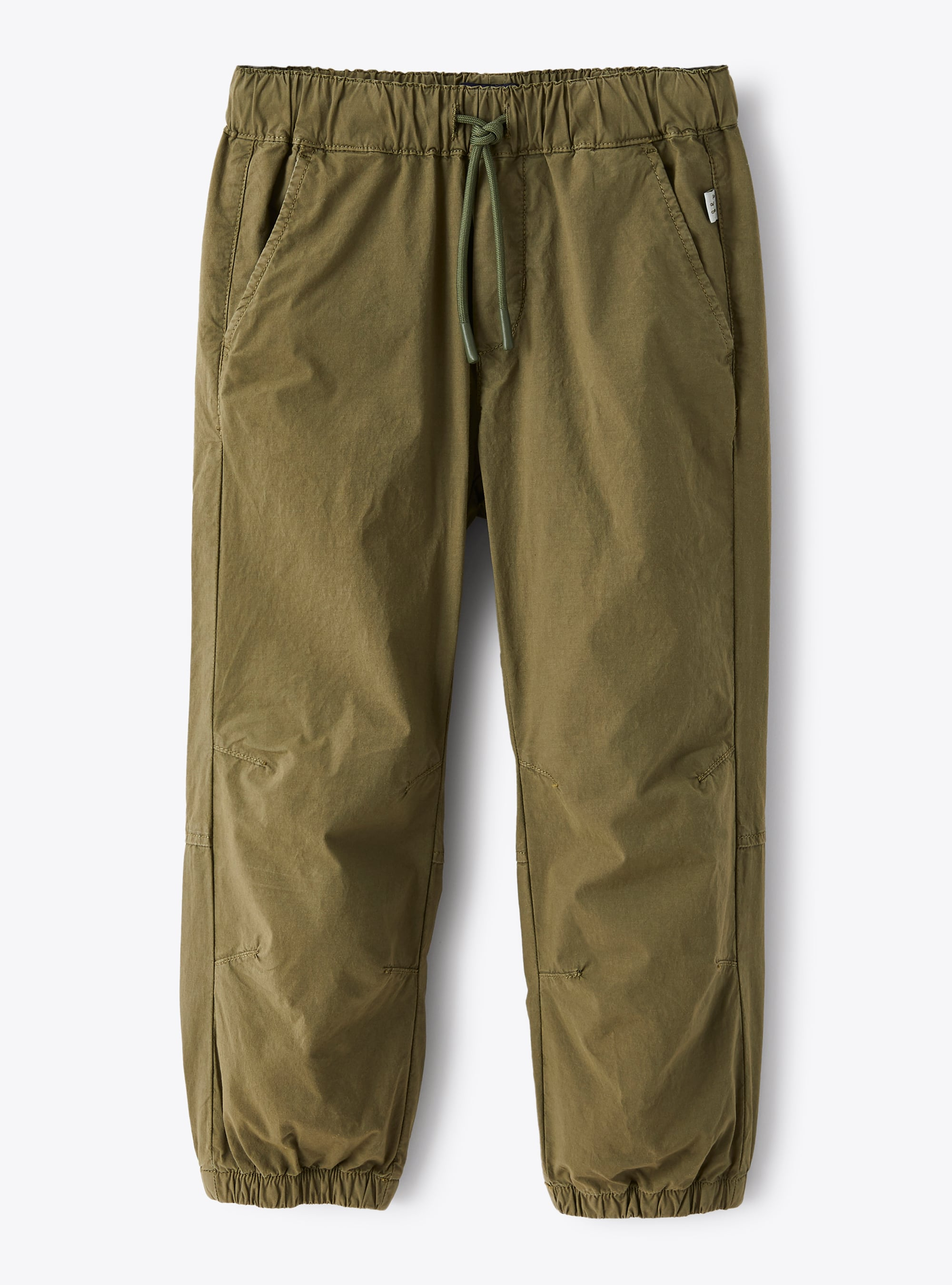 Зеленые брюки-джоггеры из поплина - Брюки - Il Gufo