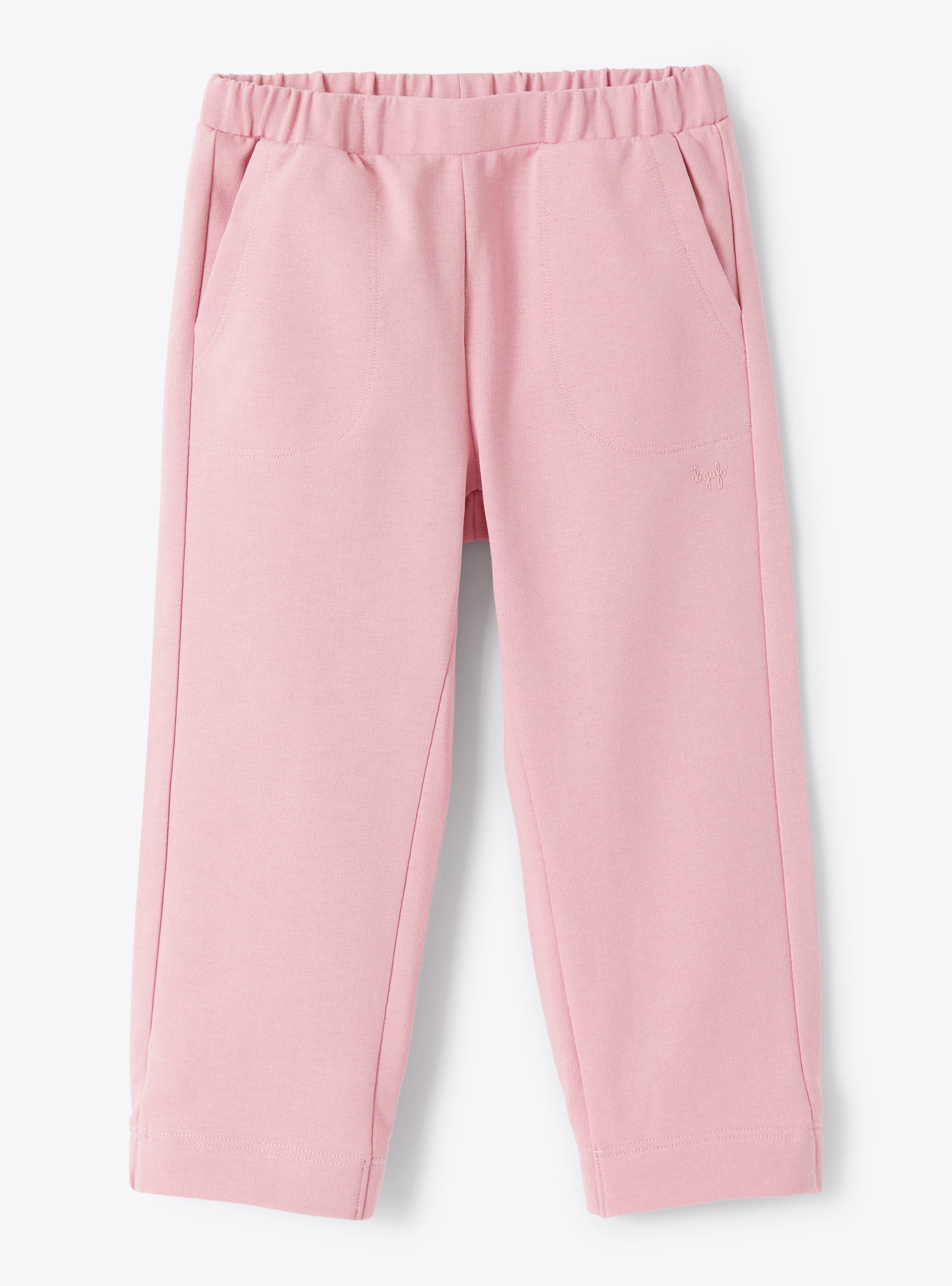 Hose aus rosa Sweatstoff - Hosen - Il Gufo