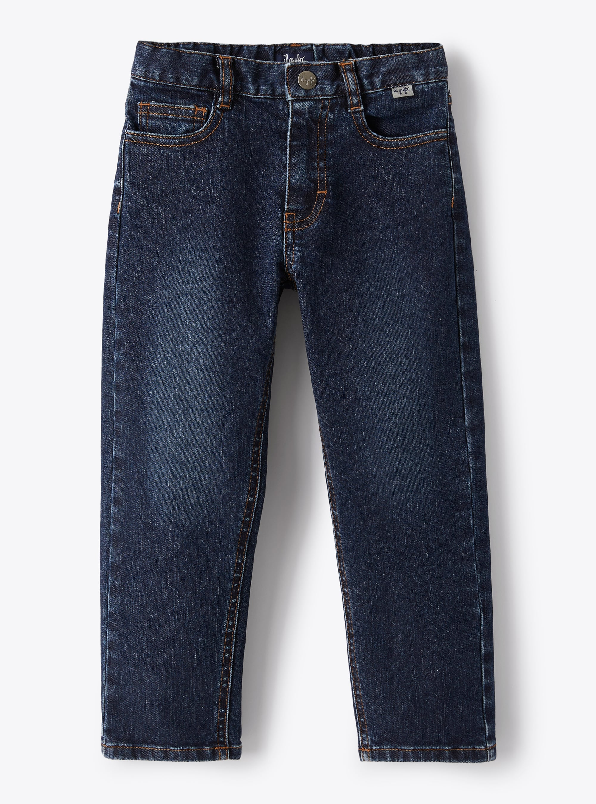Jeans aus blauem Stretch-Denim - Hosen - Il Gufo