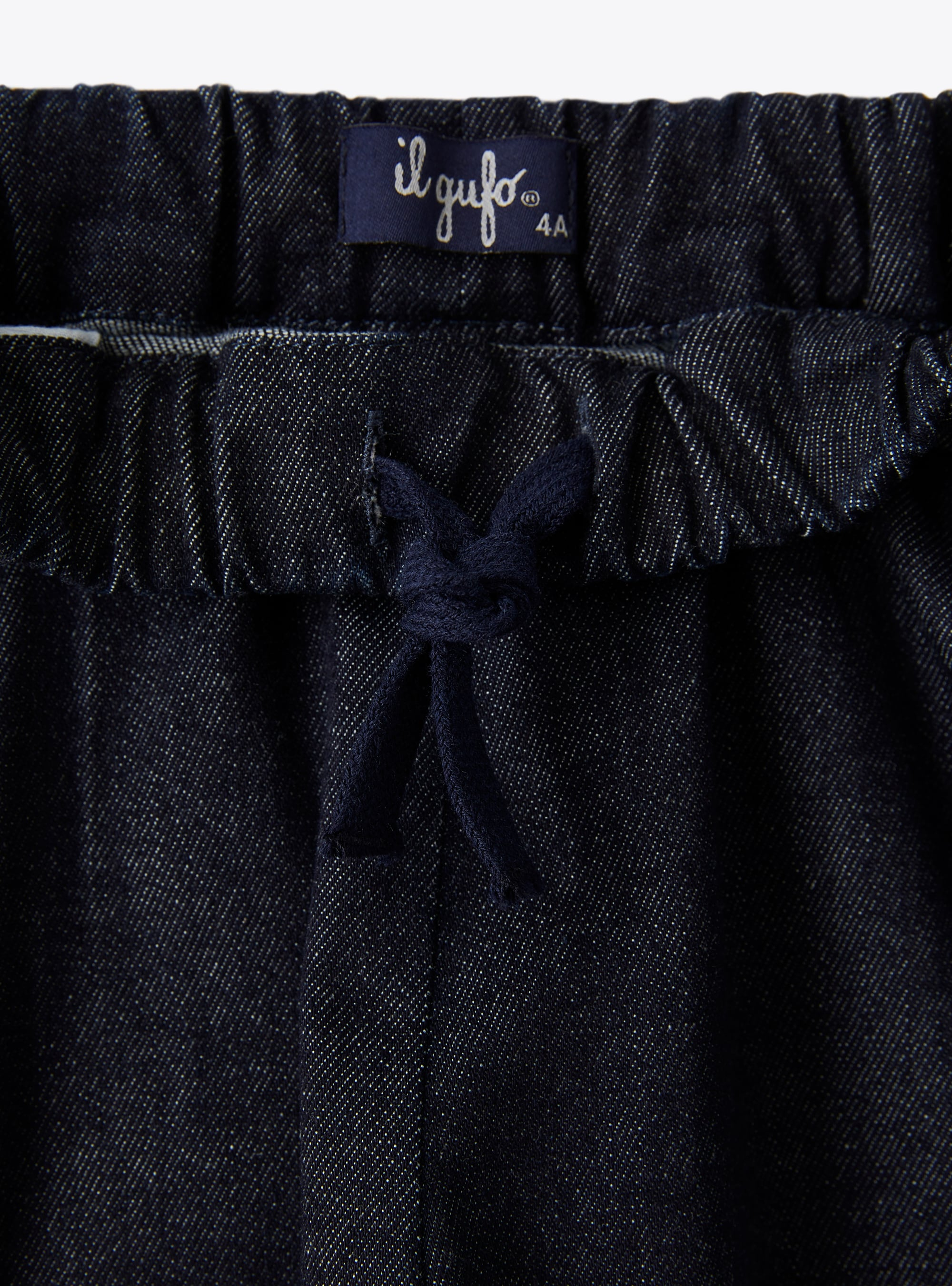 Baggy pants in denim - Blue | Il Gufo
