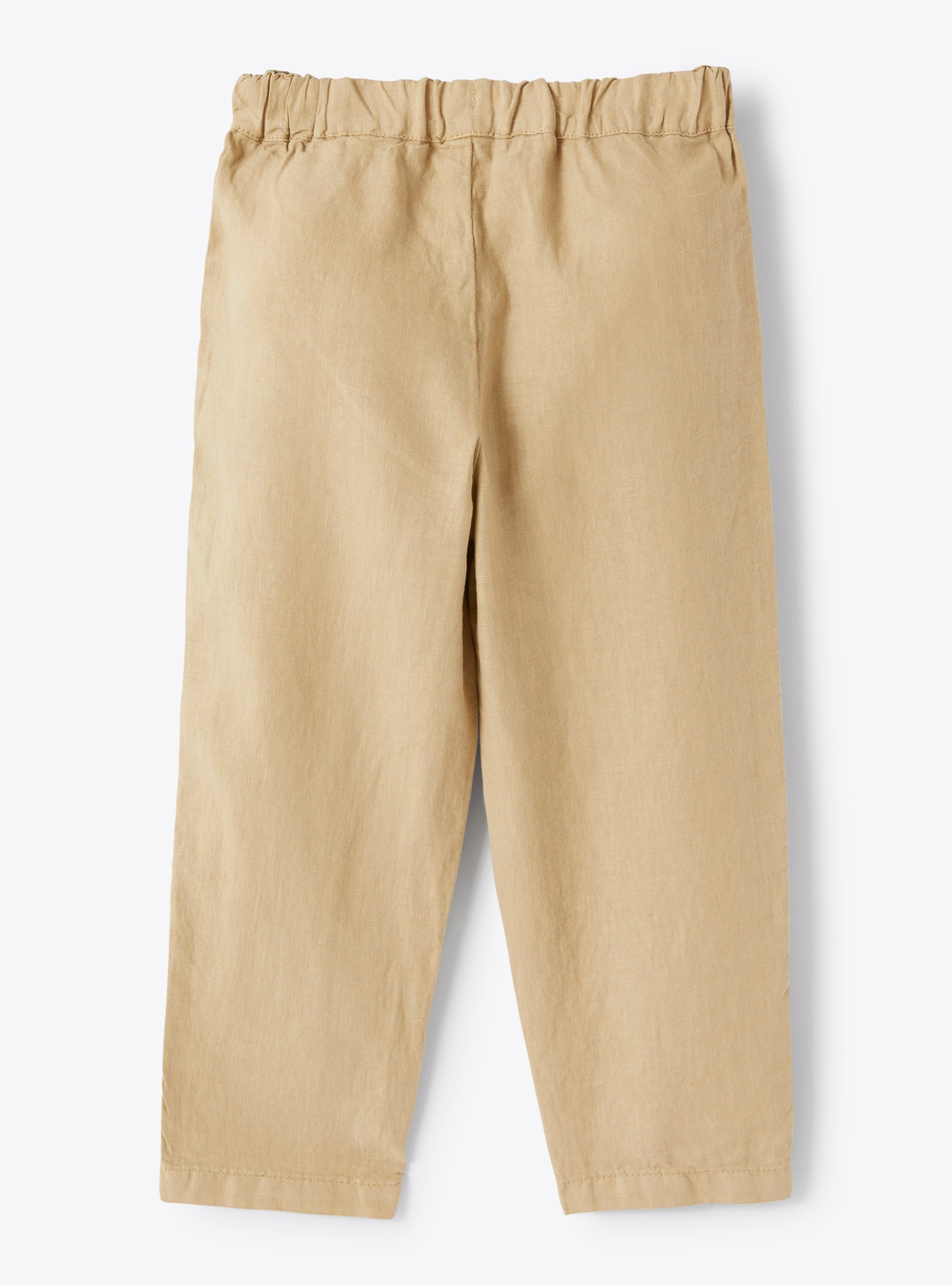 Pantalon avec cordon en lin beige - Beige | Il Gufo