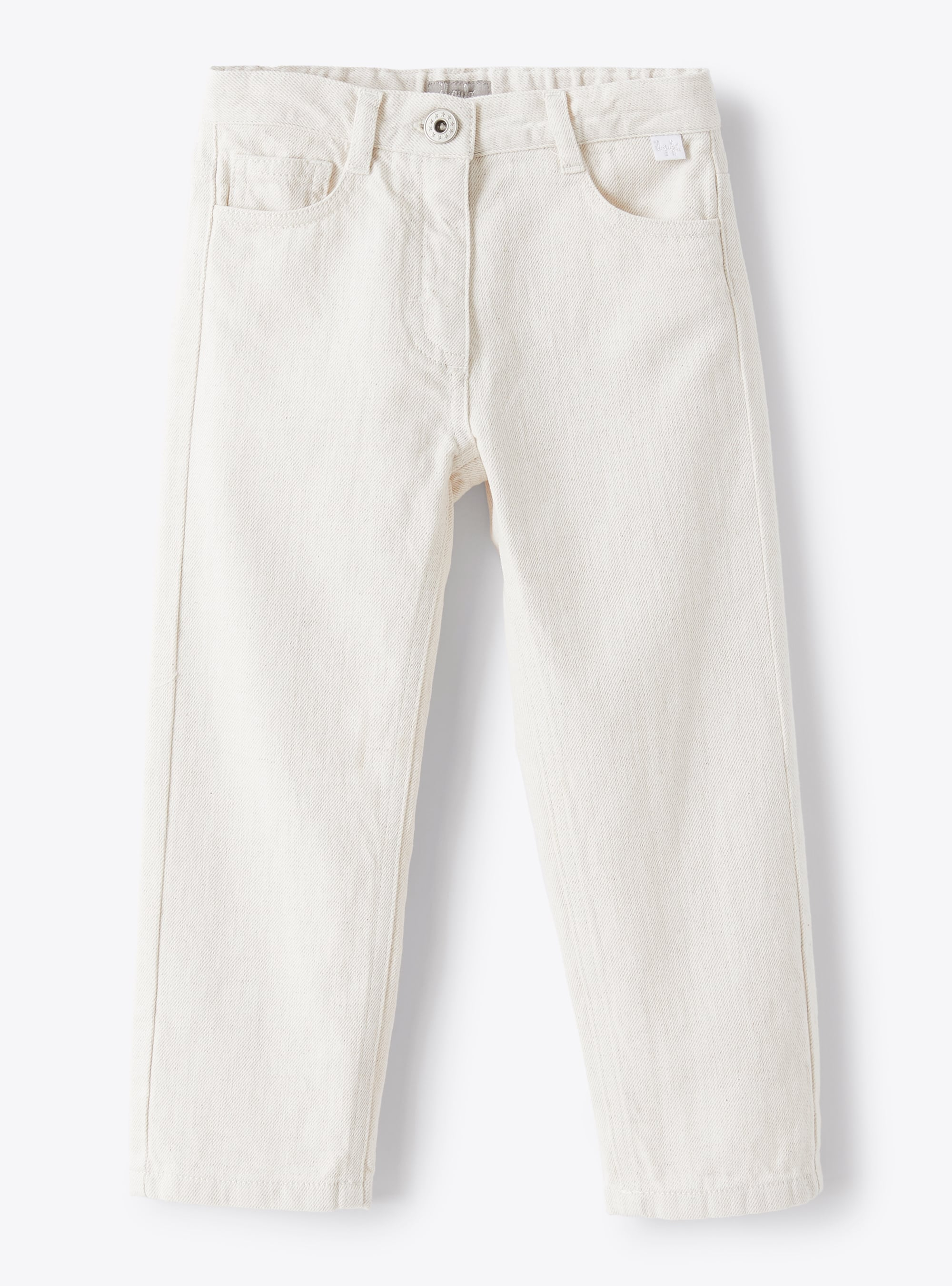 Trousers in cotton-linen bull denim - Trousers - Il Gufo