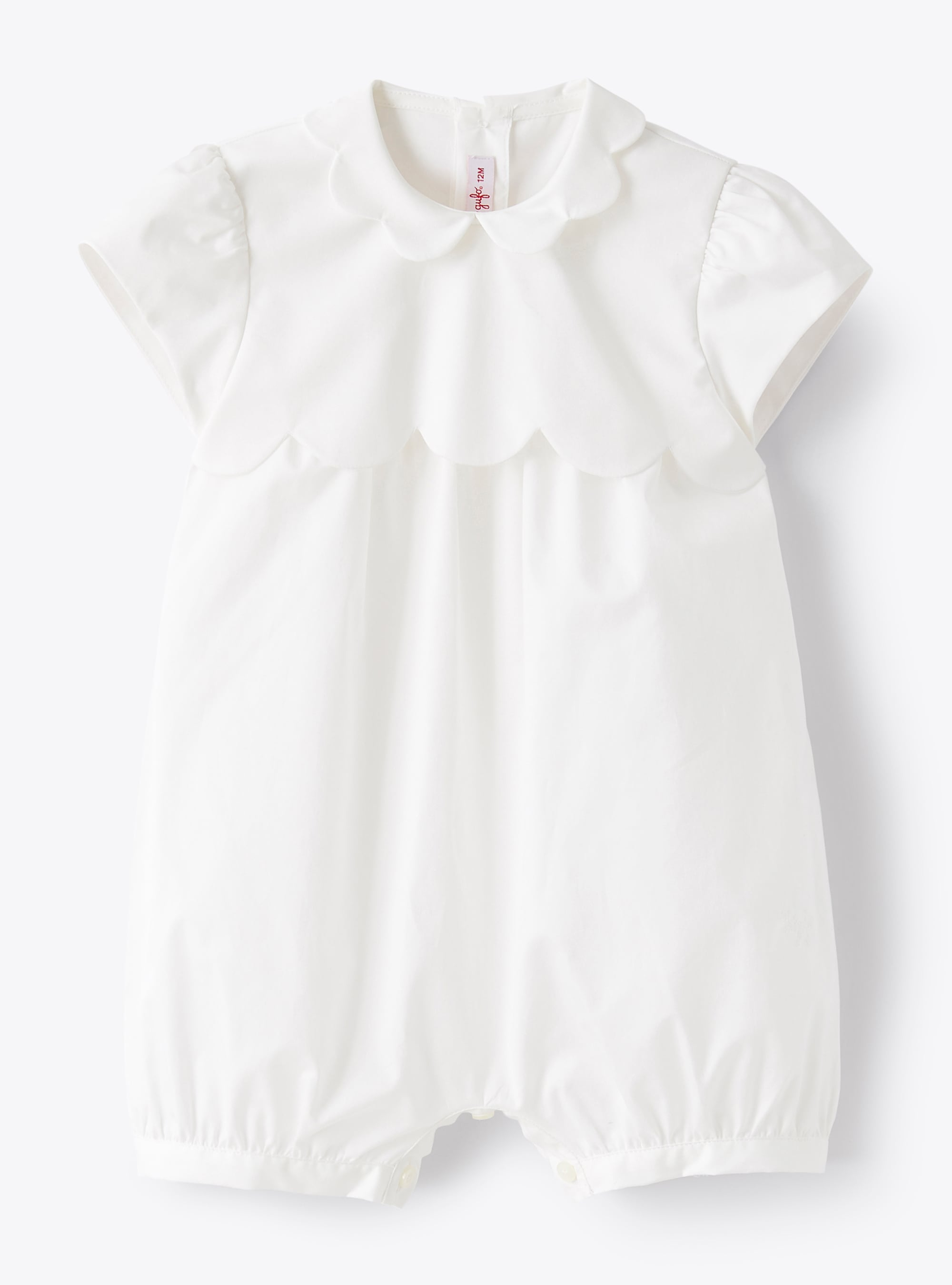 Romper suit with scalloped detailing - Trousers - Il Gufo
