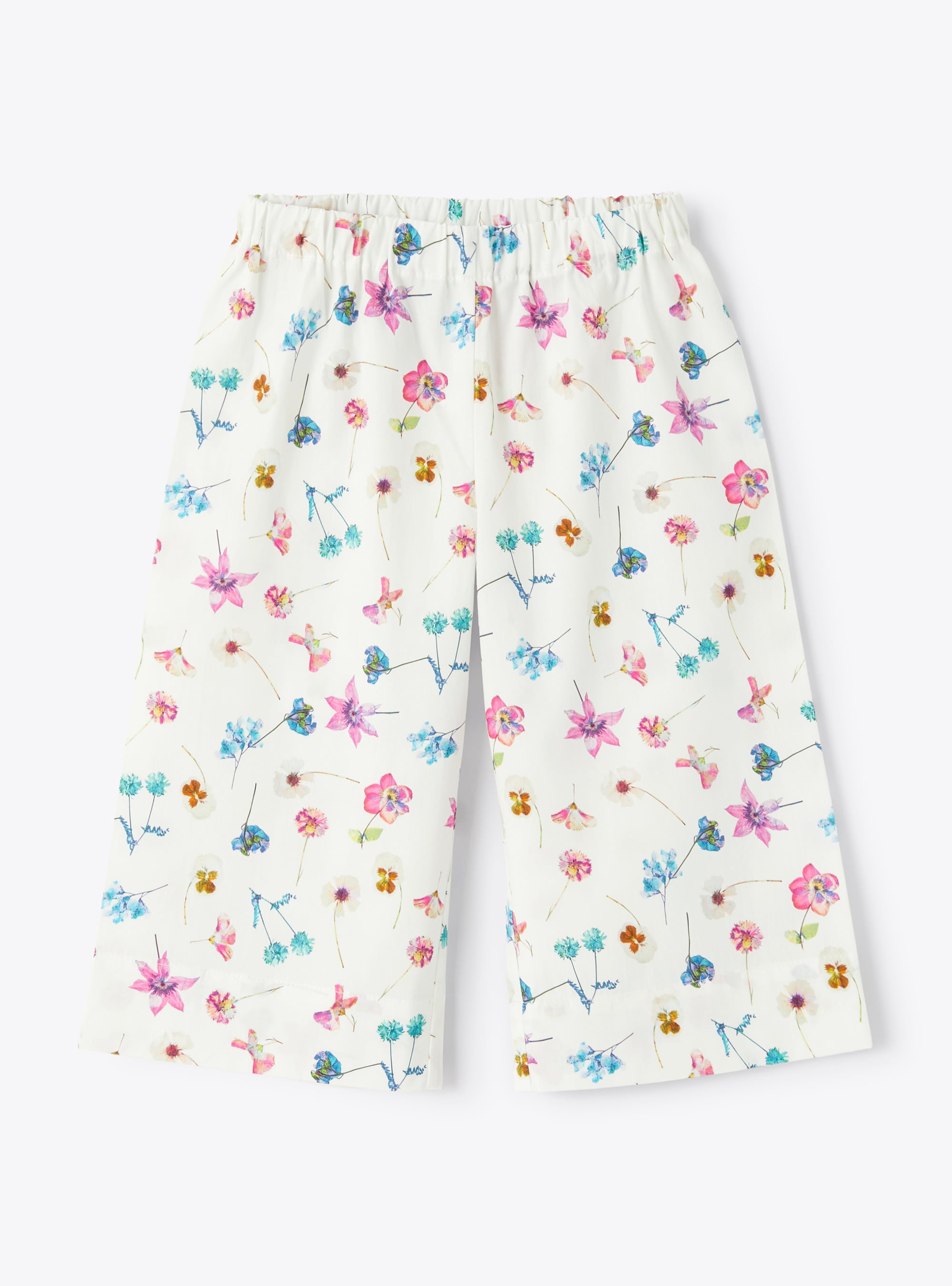 Trousers in a multi-coloured floral print - Trousers - Il Gufo