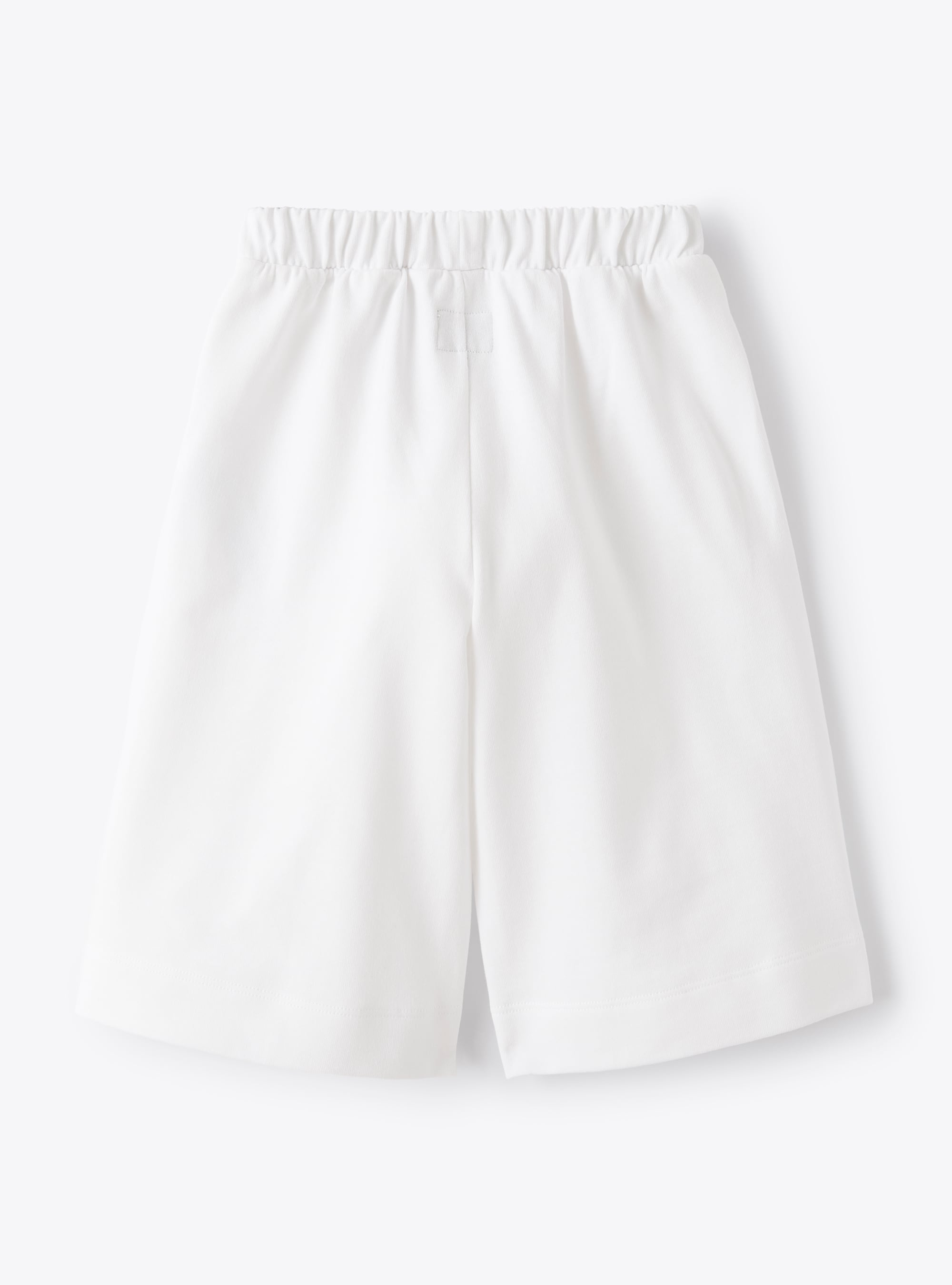 Pantalon en molleton de coton blanc - Blanc | Il Gufo