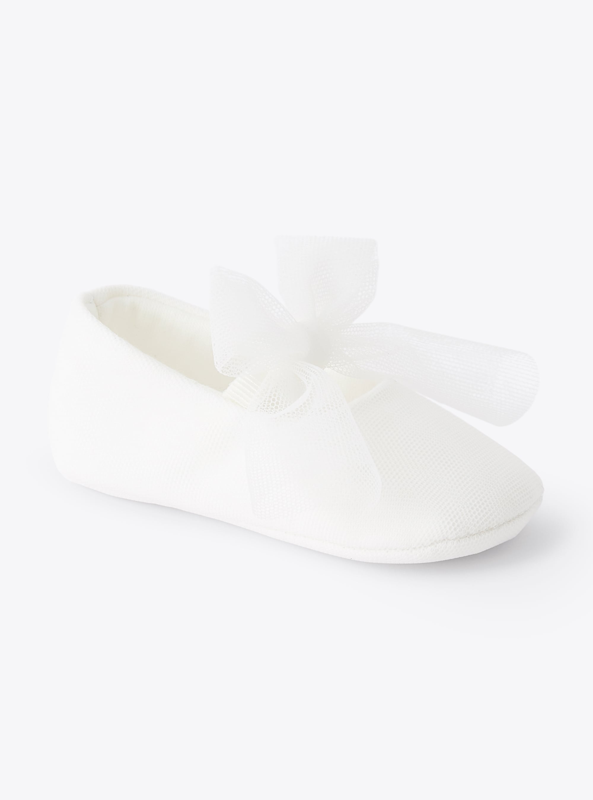 Milky white tulle shoes - Shoes - Il Gufo