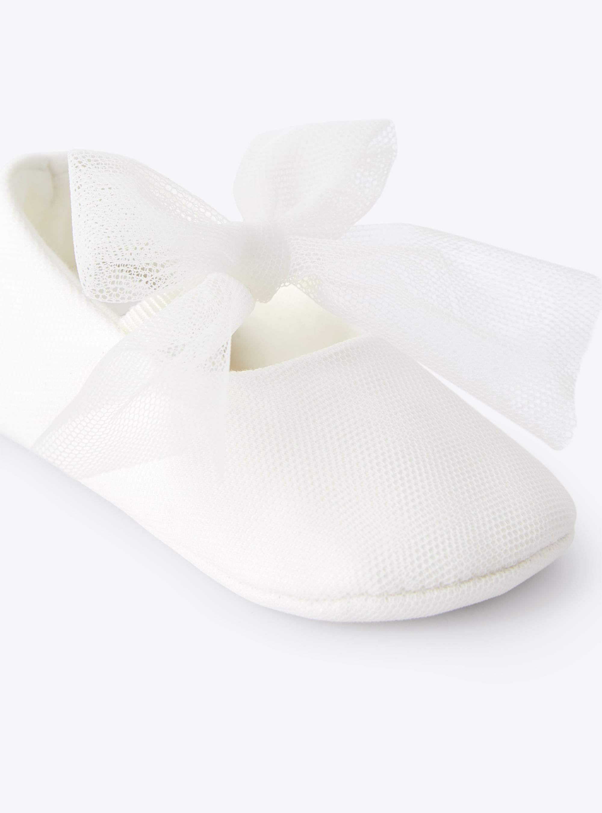 Milky white tulle shoes - White | Il Gufo