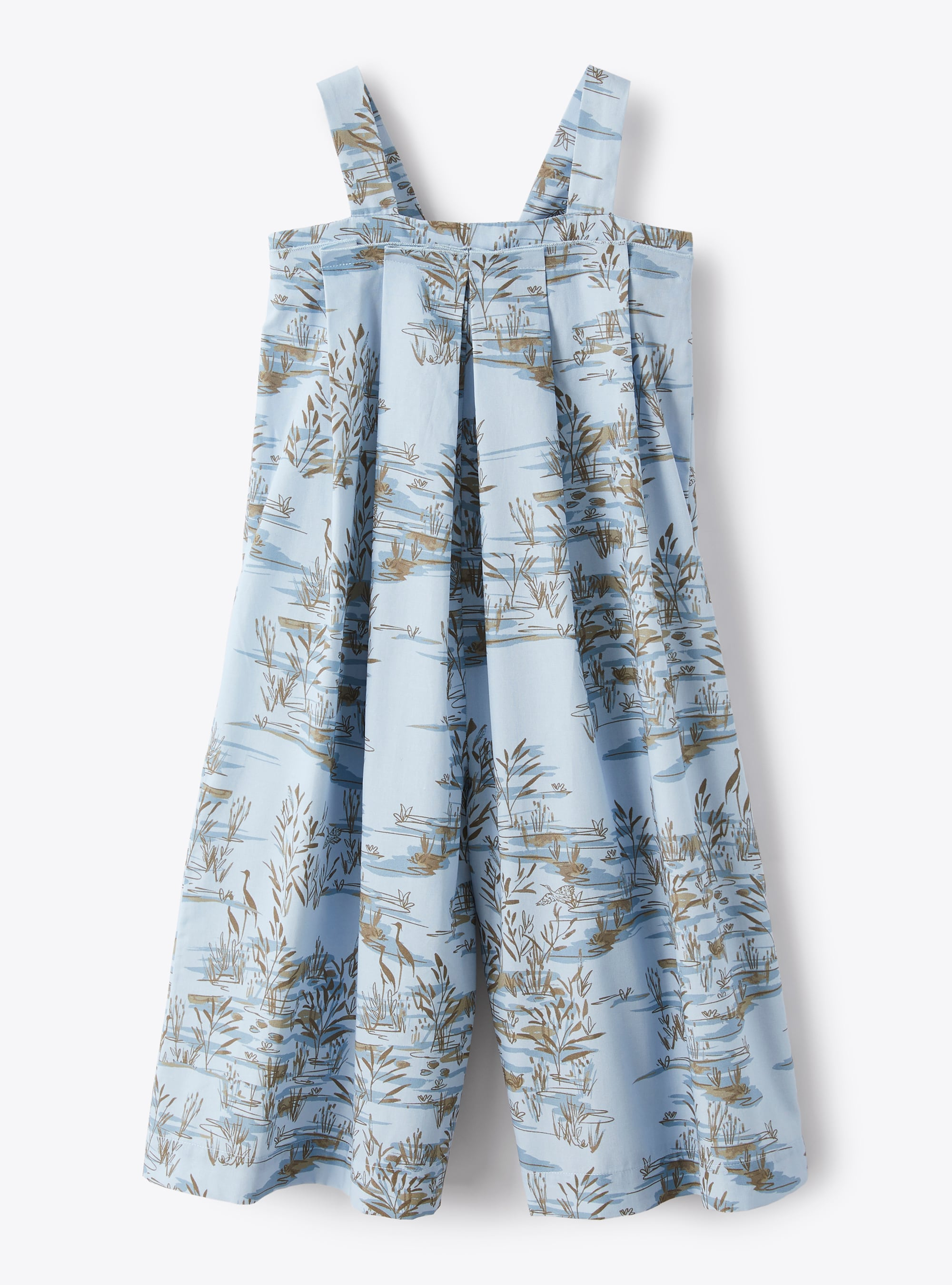 Cotton dungarees in an exclusive print - Trousers - Il Gufo