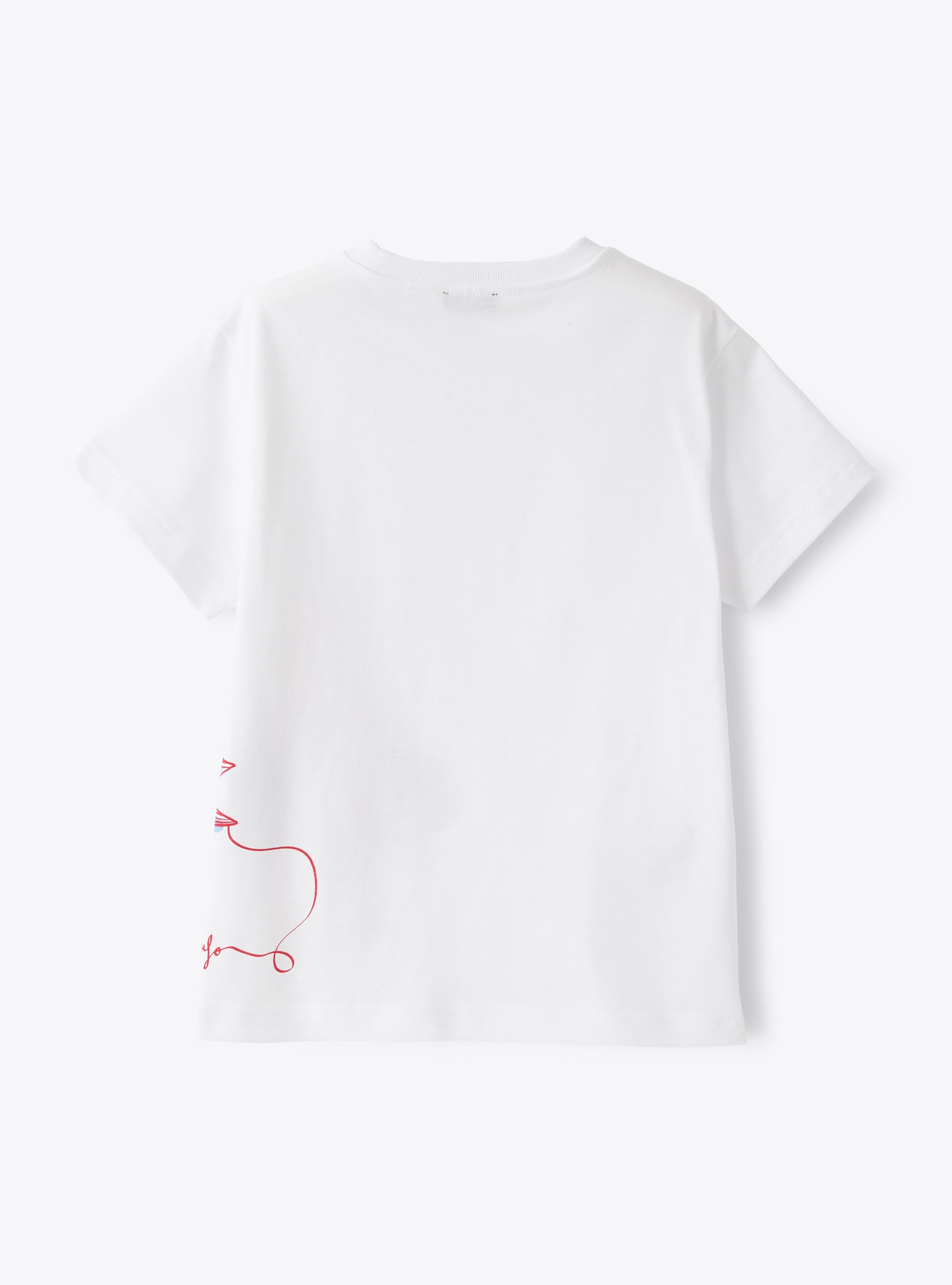 T-shirt en jersey avec imprimé mouette - Blanc | Il Gufo