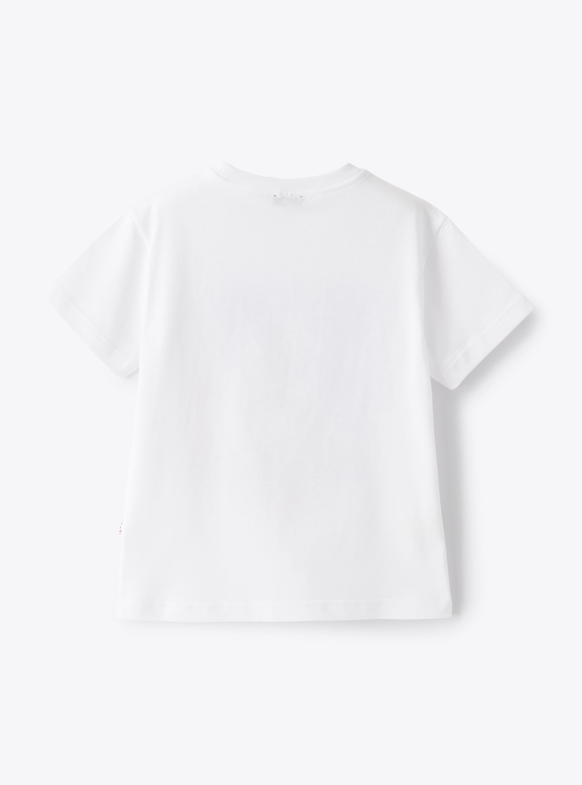 Jersey t-shirt with Saint-Malo print - White | Il Gufo