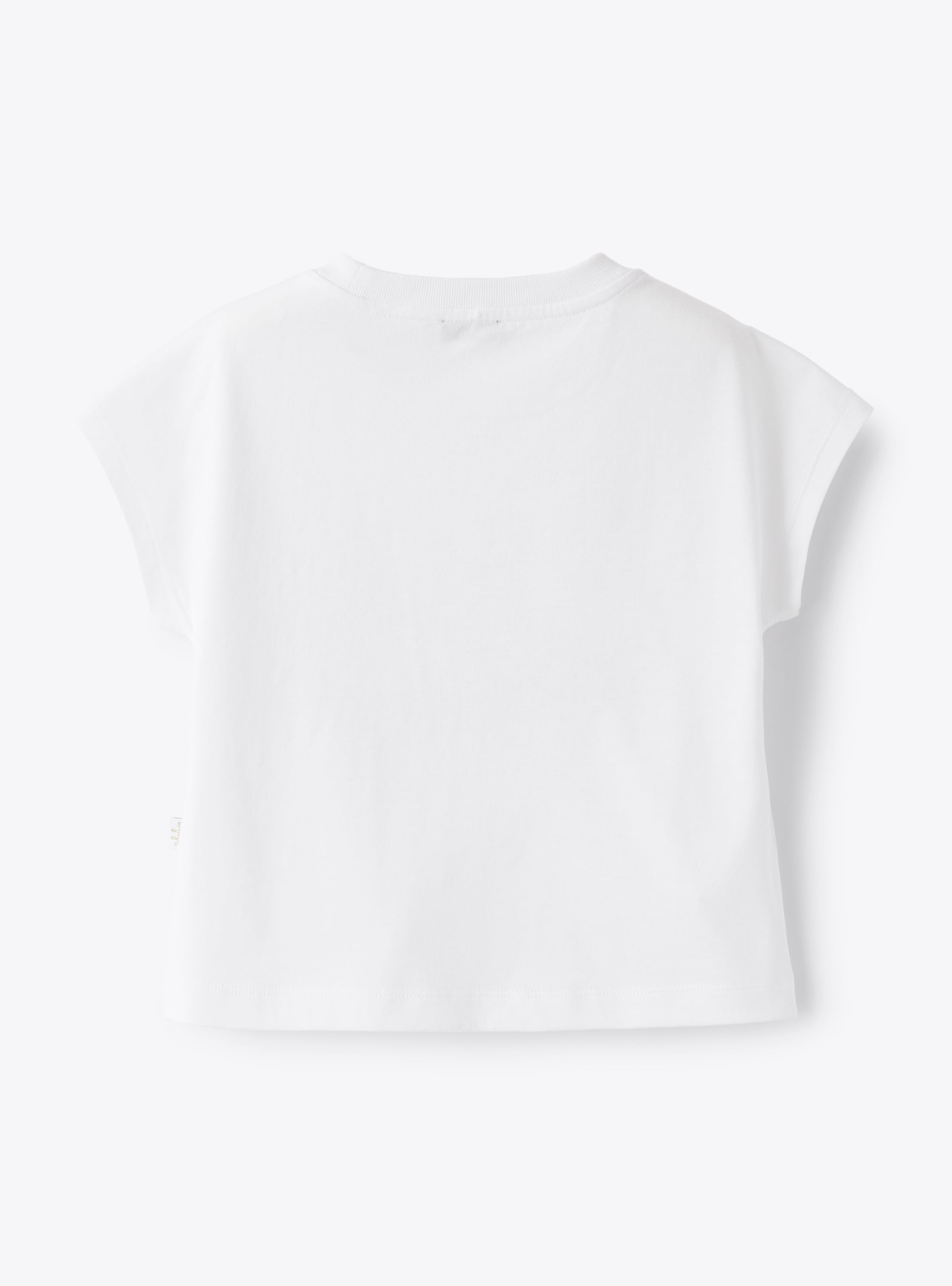 White t-shirt with print of little girl - White | Il Gufo