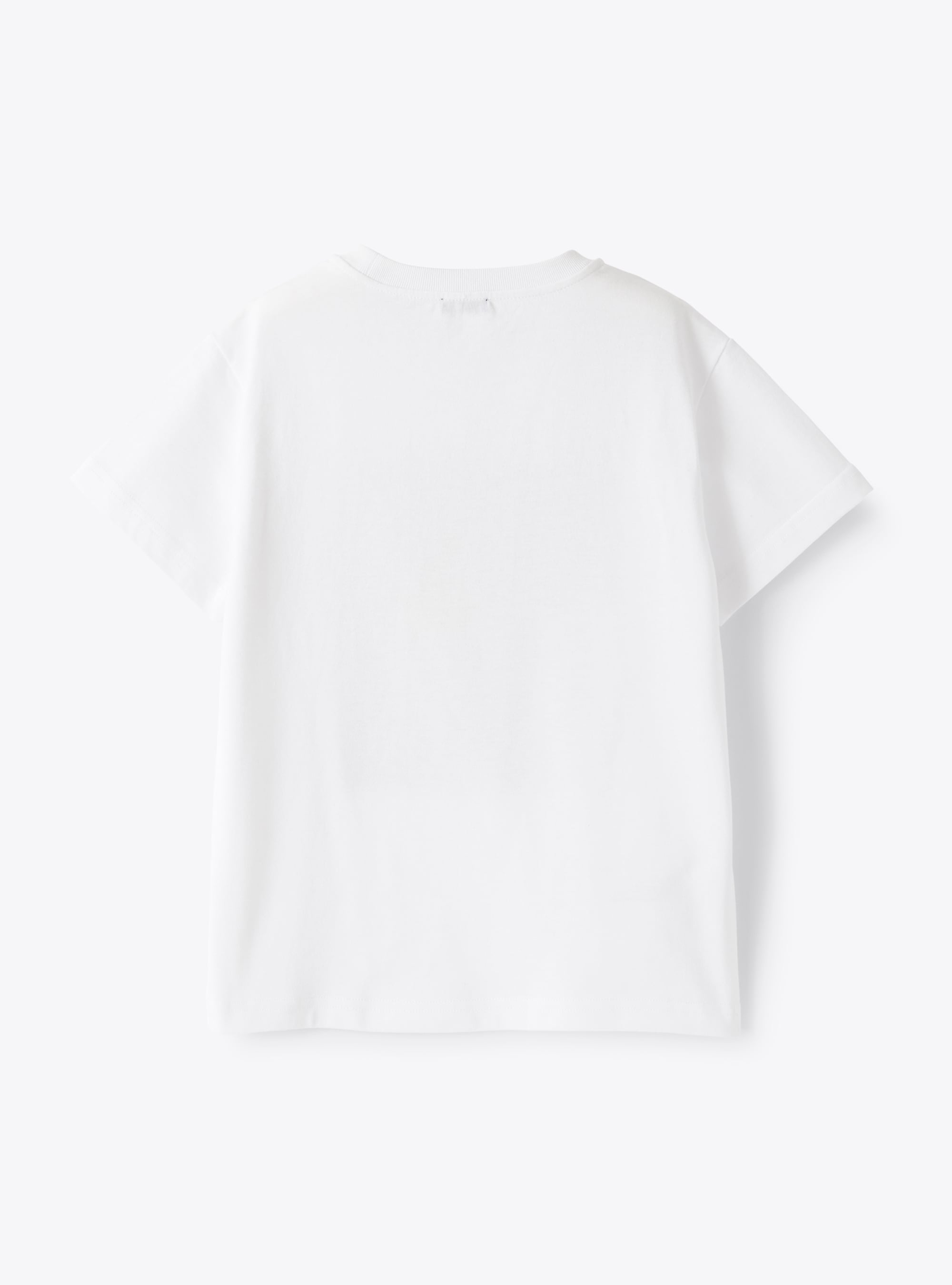 T-shirt in jersey  stampa biker - Bianco | Il Gufo