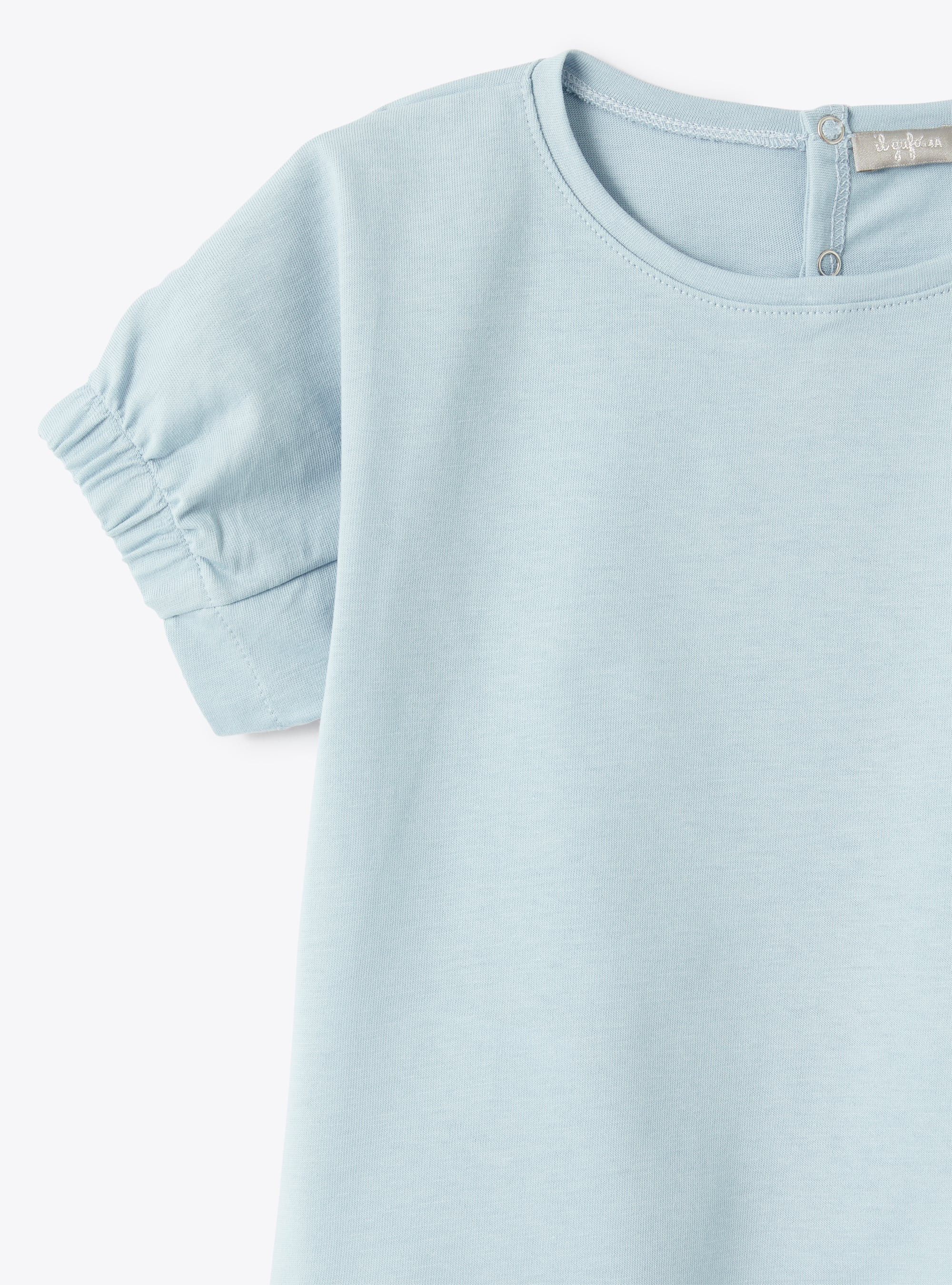 T-shirt celeste a manica corta celeste - Azzurro | Il Gufo
