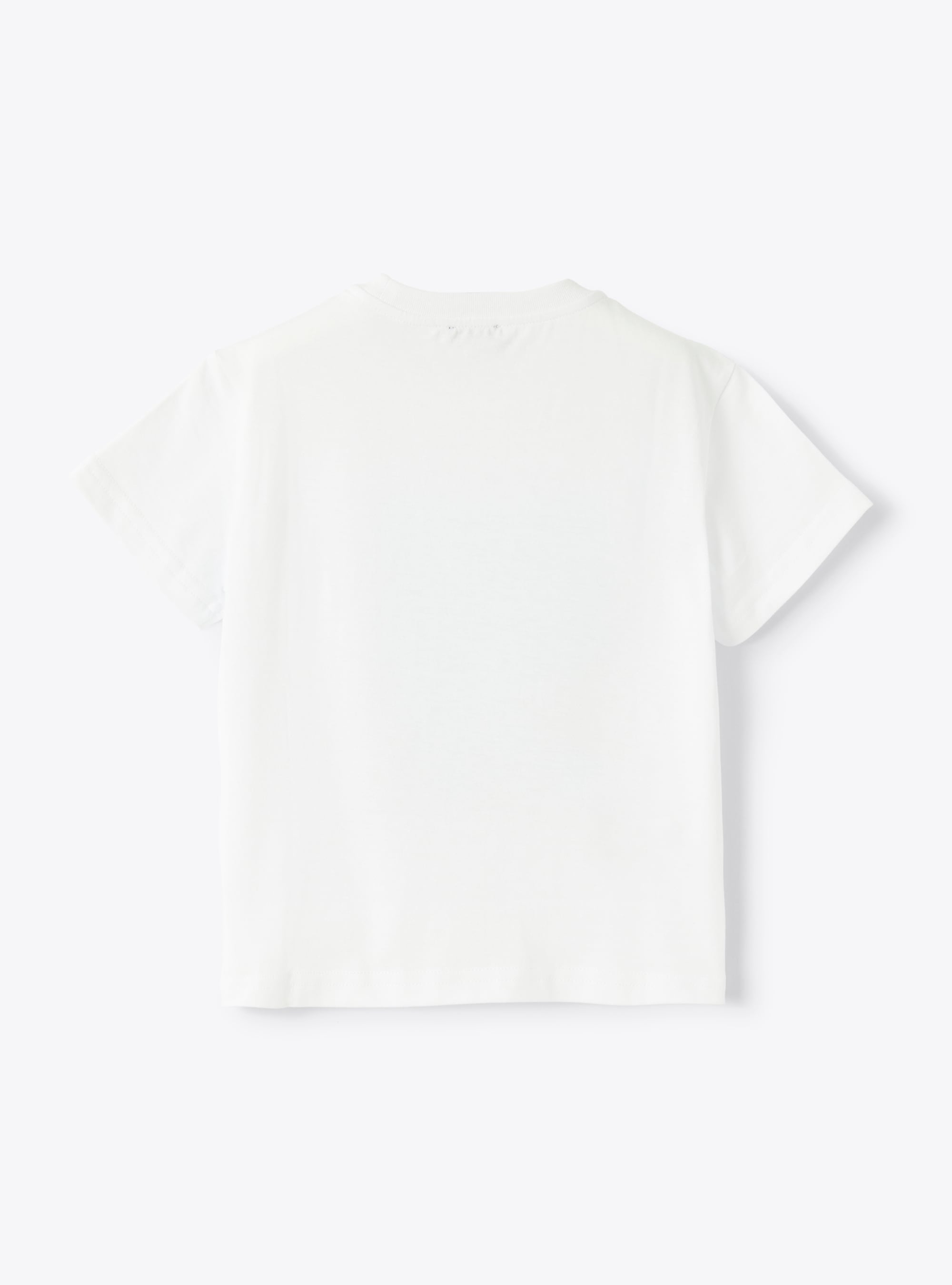 T-shirt en jersey avec imprimé requin - Blanc | Il Gufo