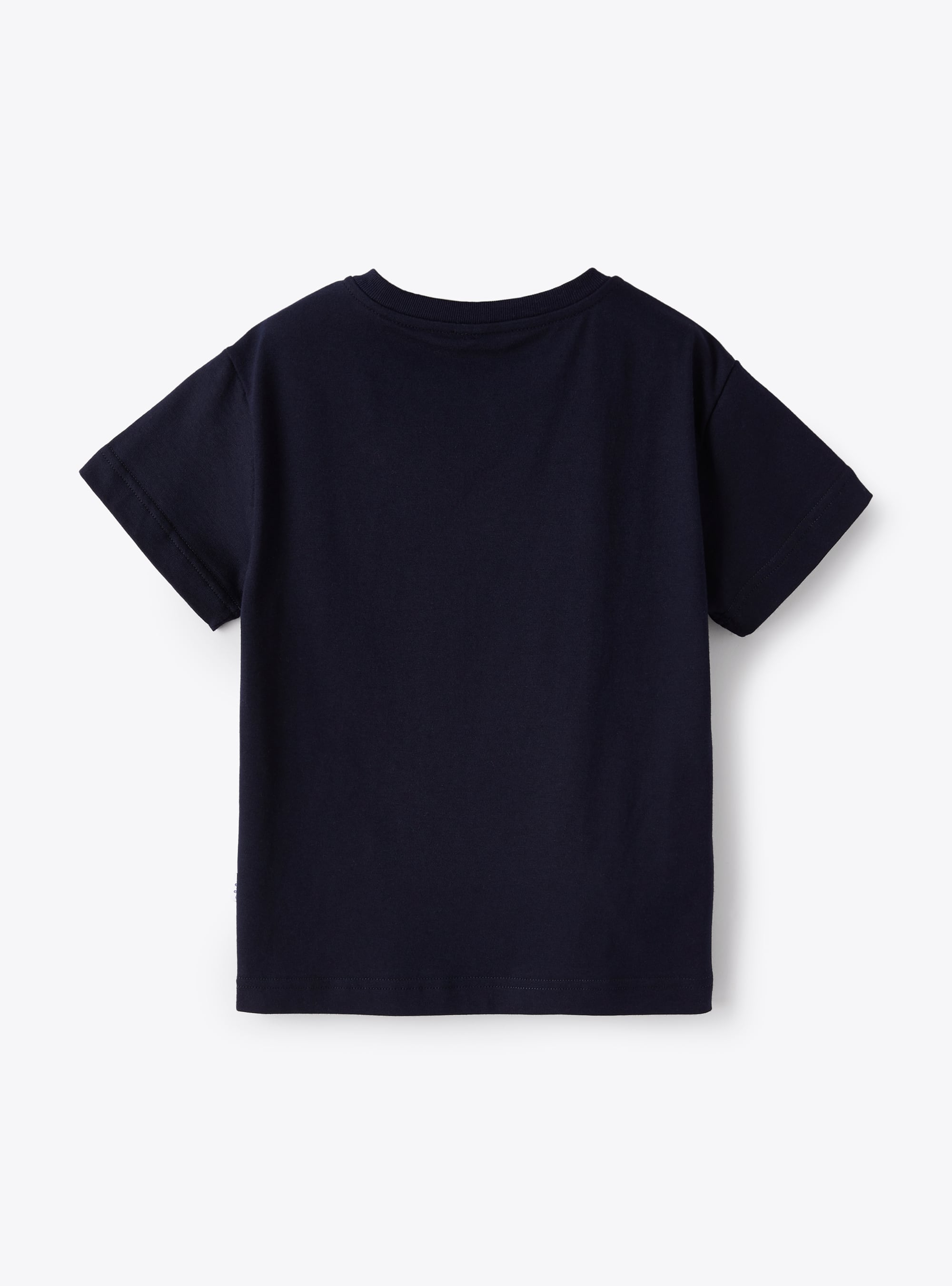 T-shirt en jersey avec imprimé requin - Bleu | Il Gufo